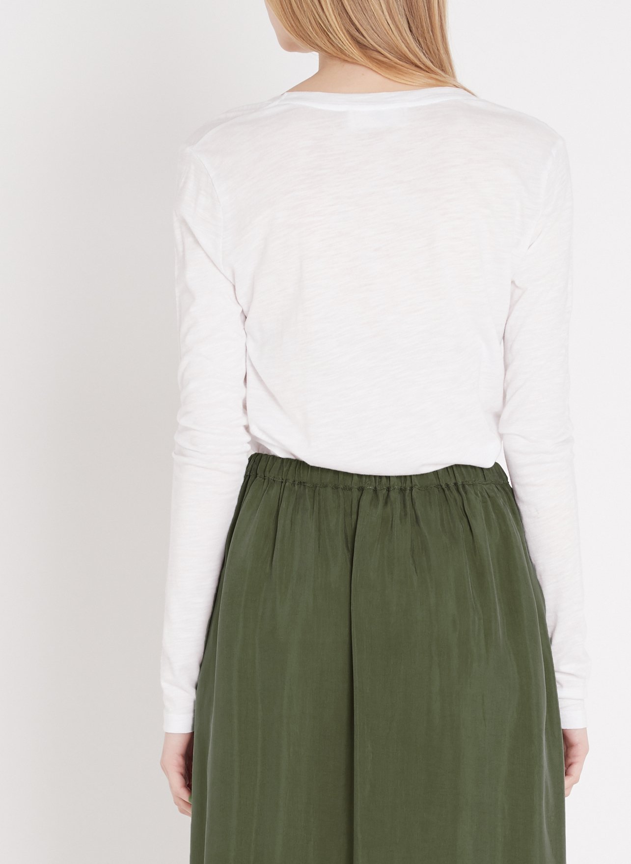 Tee-shirt col rond en coton jacksonville AMERICAN VINTAGE Blanc