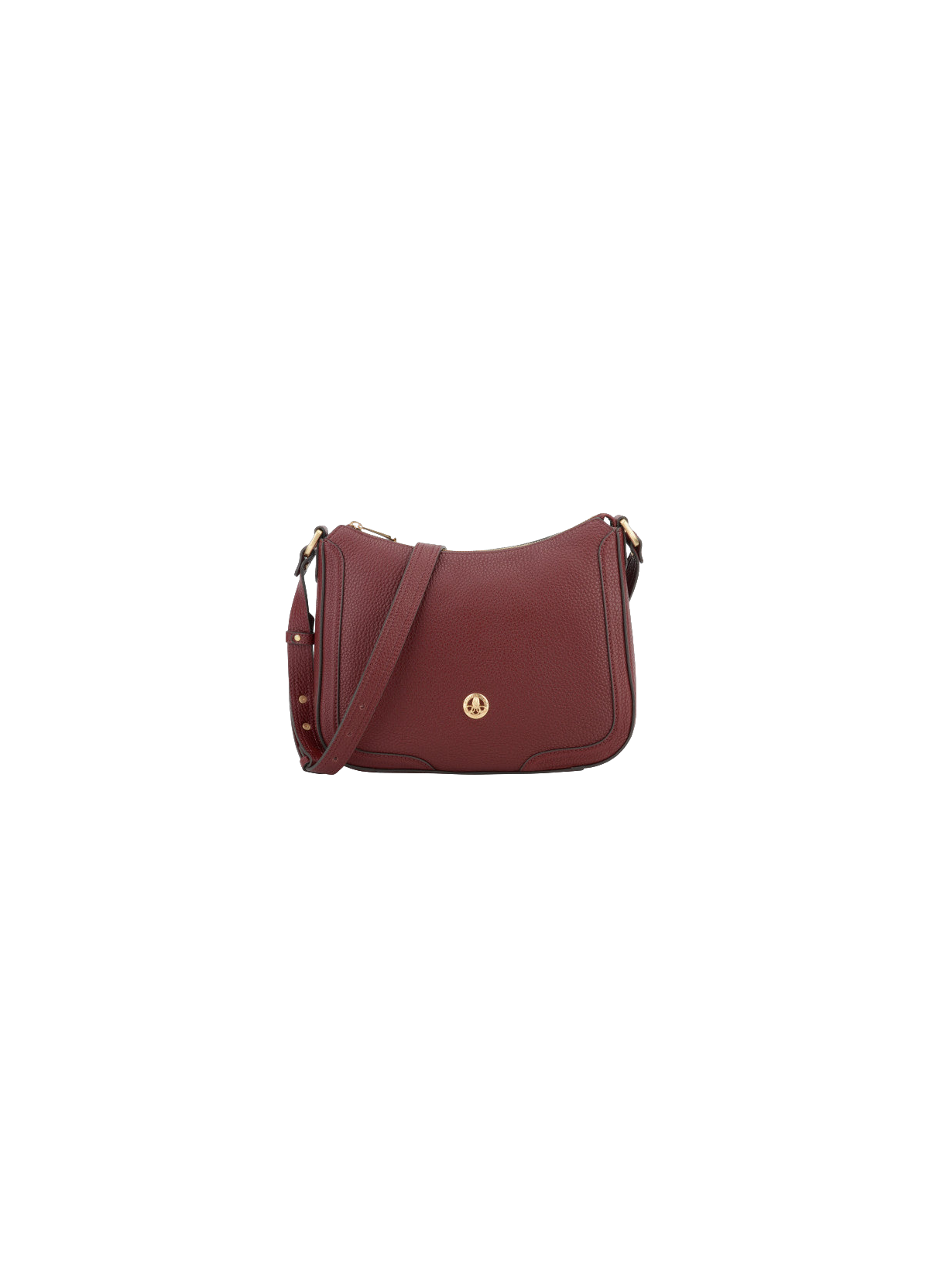 Image | sac besace en cuir de vachette  Bordeaux