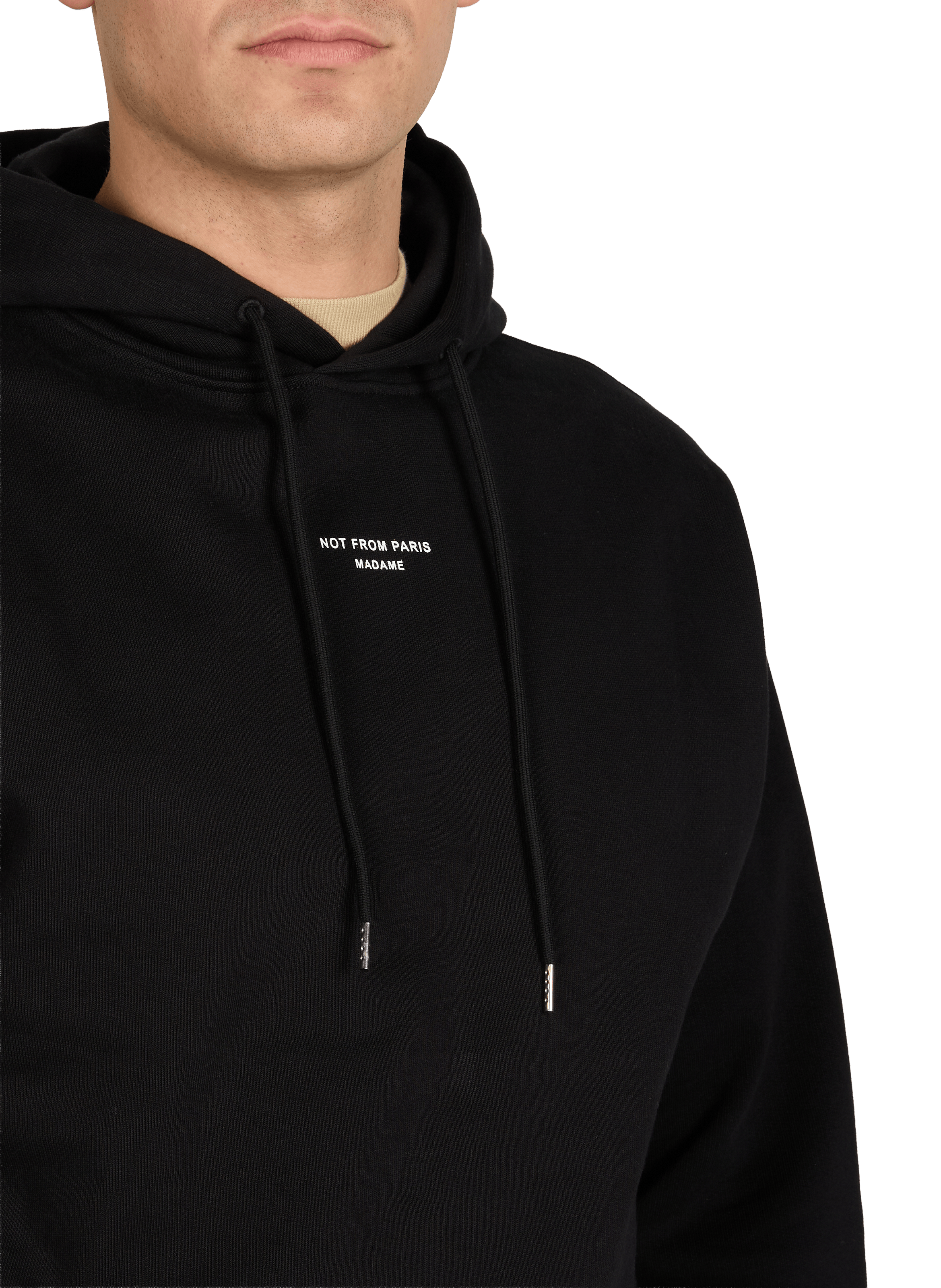 Hoodie en coton DROLE DE MONSIEUR Noir