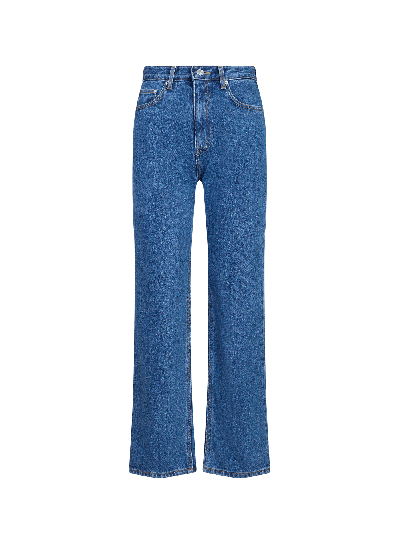 Jean droit en coton DUNST Bleu