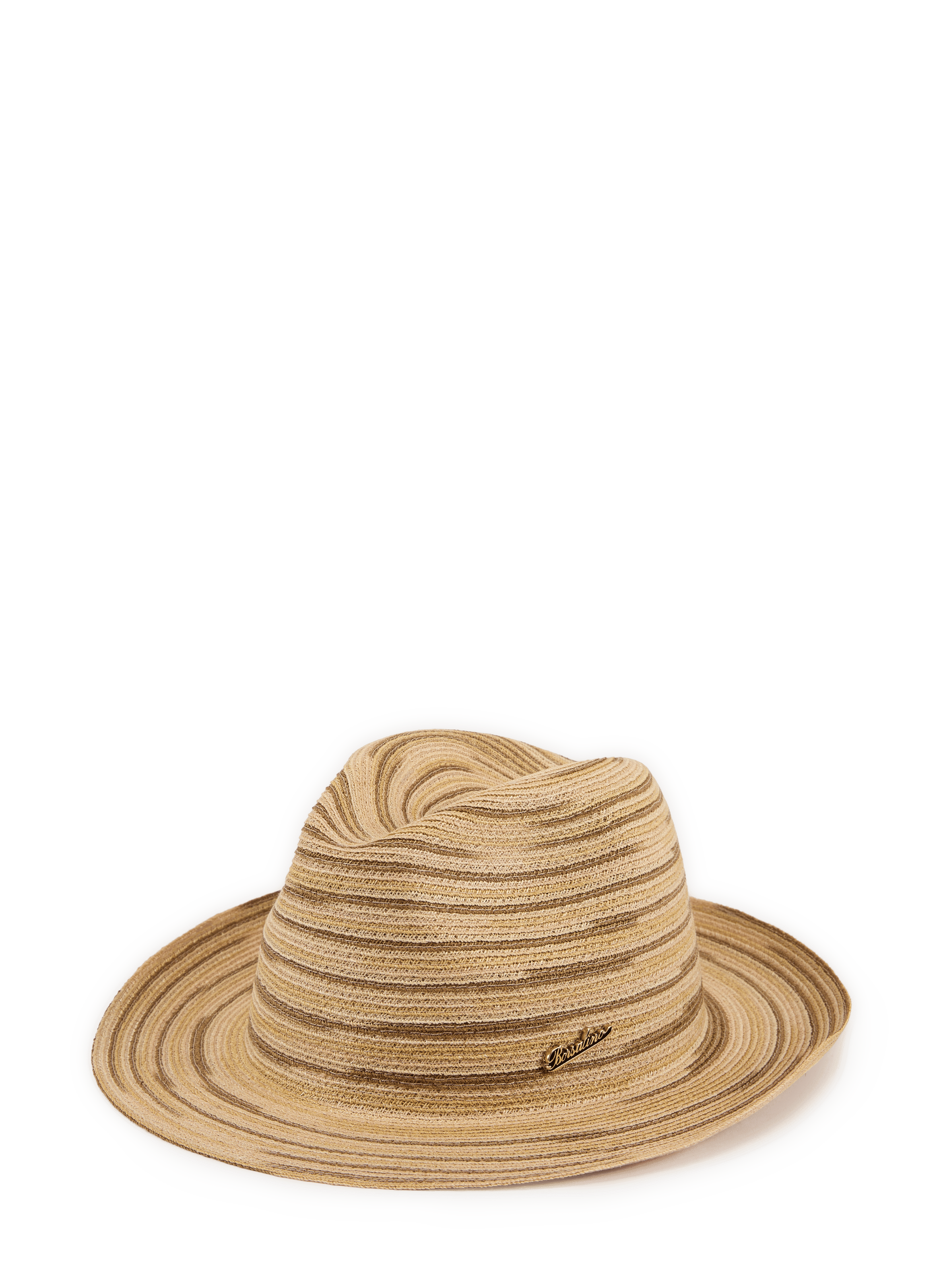 Ray Striped Straw Hat BORSALINO Beige