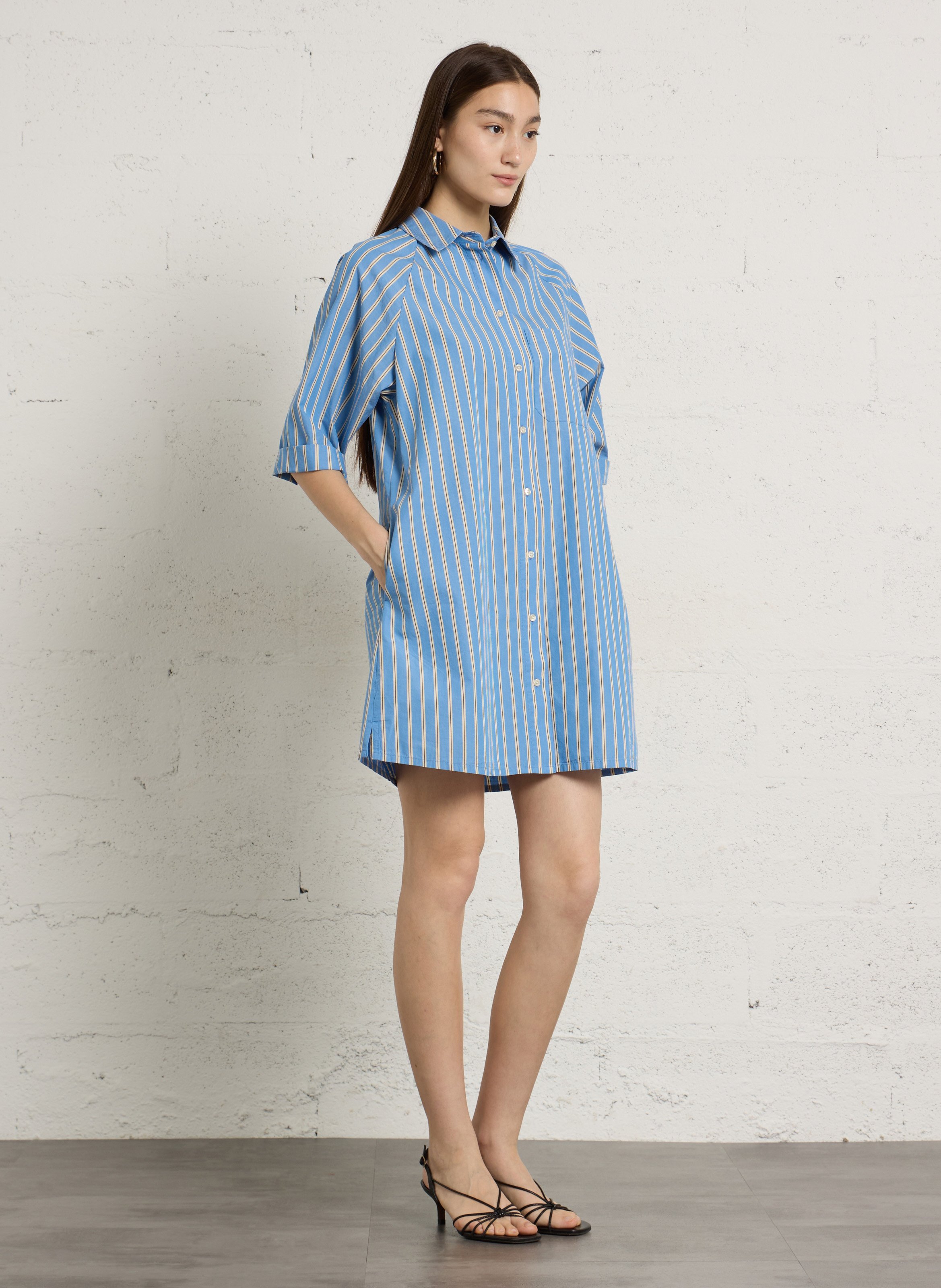 Robe courtes à rayures besta MAISON 123 Bleu
