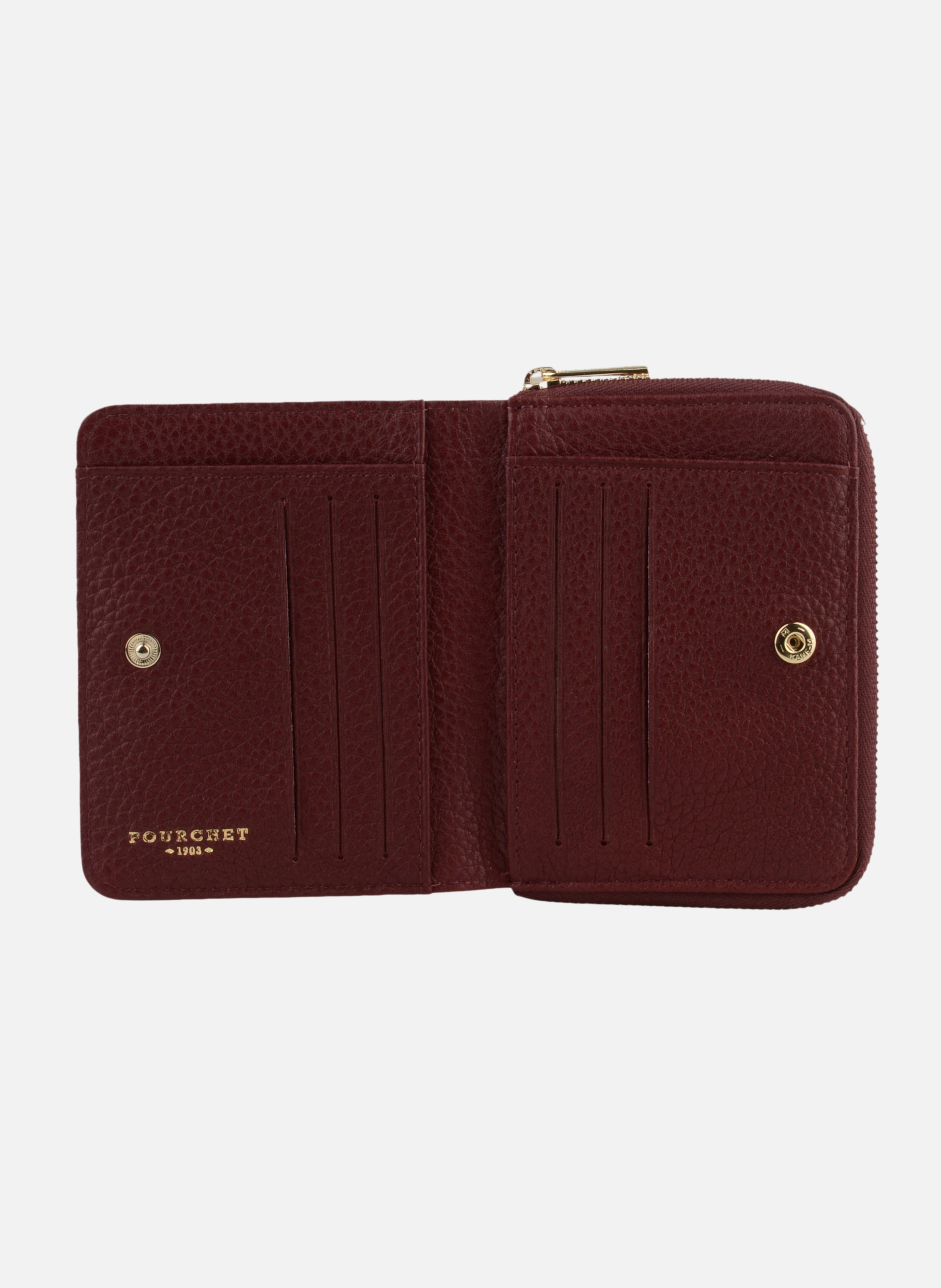 Club | portefeuille mm en cuir de vachette | Rouge POURCHET Femme