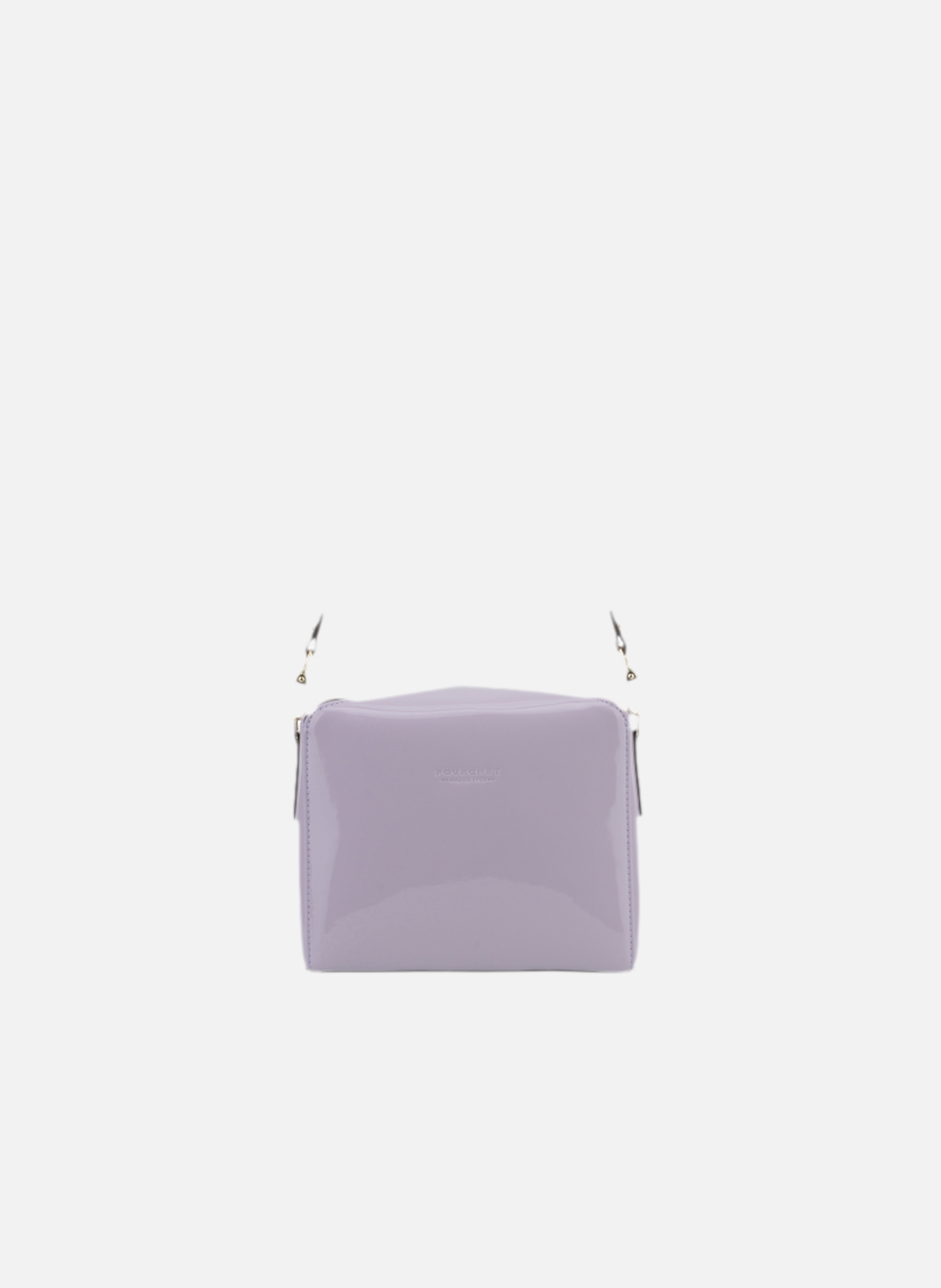 Cassetta vernis | sac porté épaule en cuir de vachette  Lilas