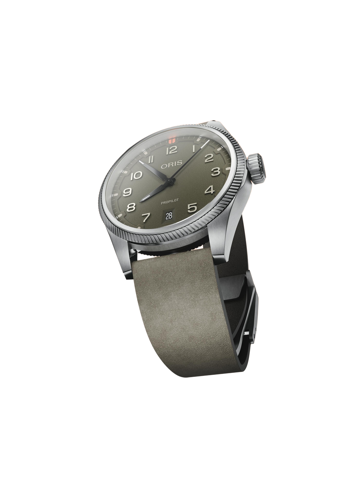Montre automatique Oris ProPilot Date en cuir ORIS Vert