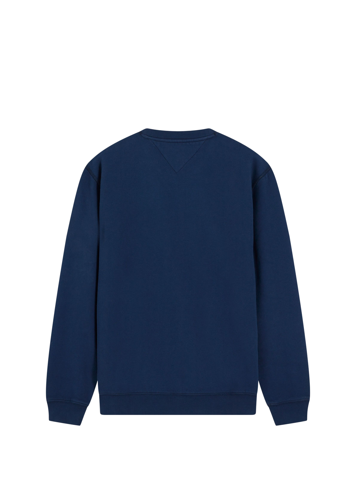 Pull droit à logo en coton mélangé TOMMY HILFIGER Bleu