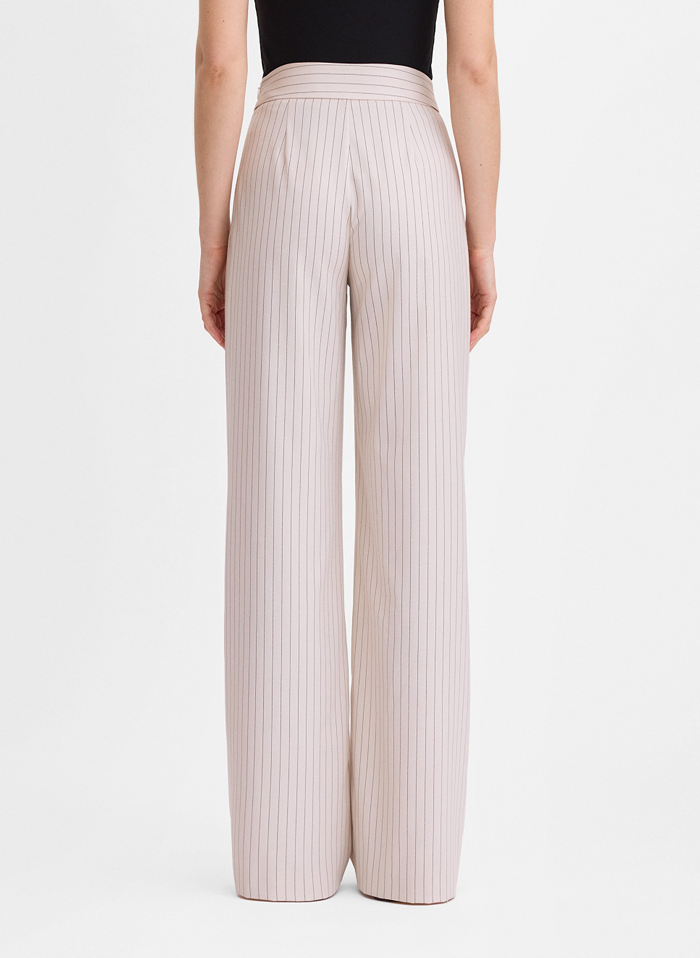 Pantalon droit à rayures shalton SIMORRA Marron