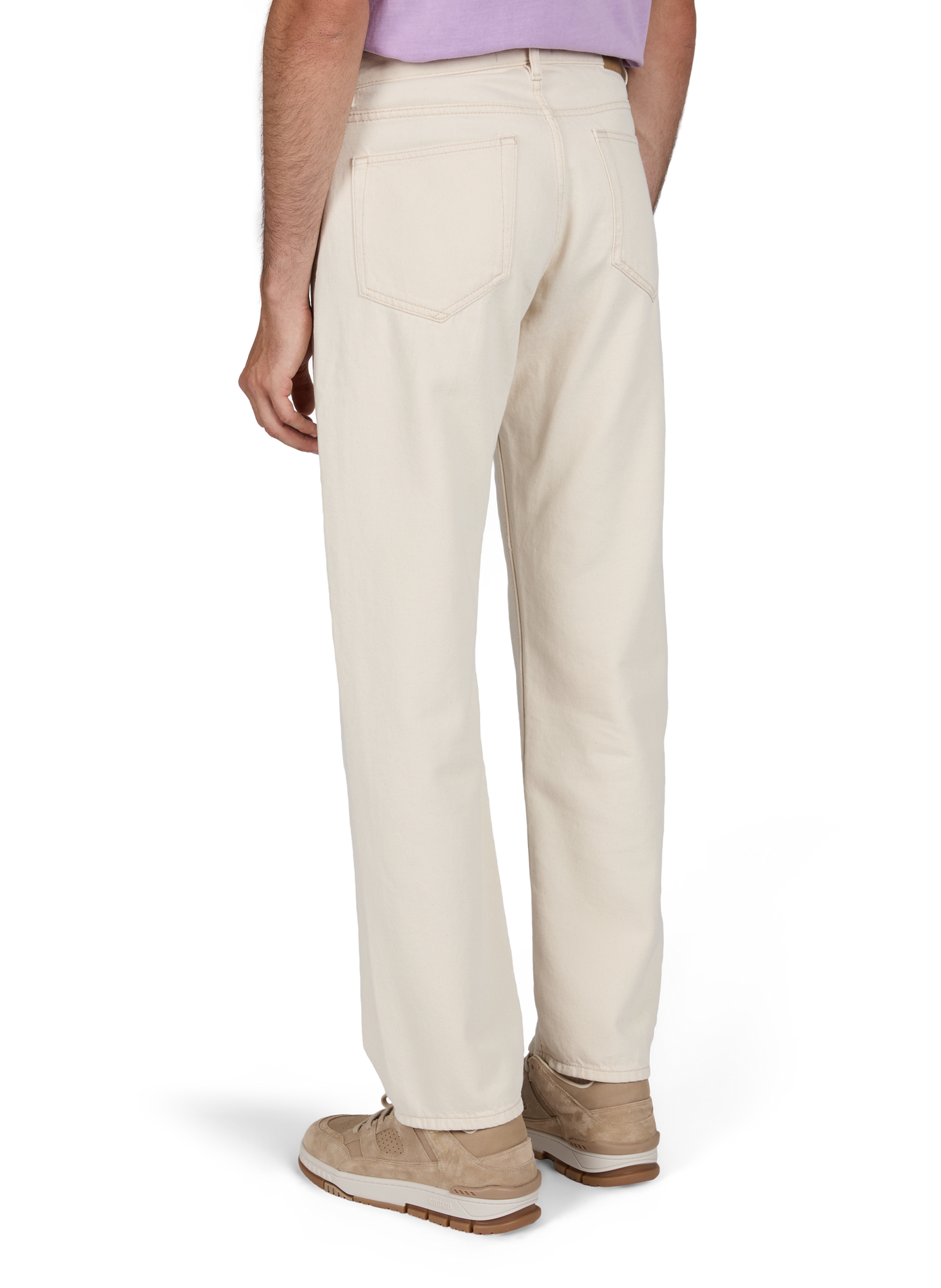 Straight cotton trousers SAMSOE SAMSOE Beige