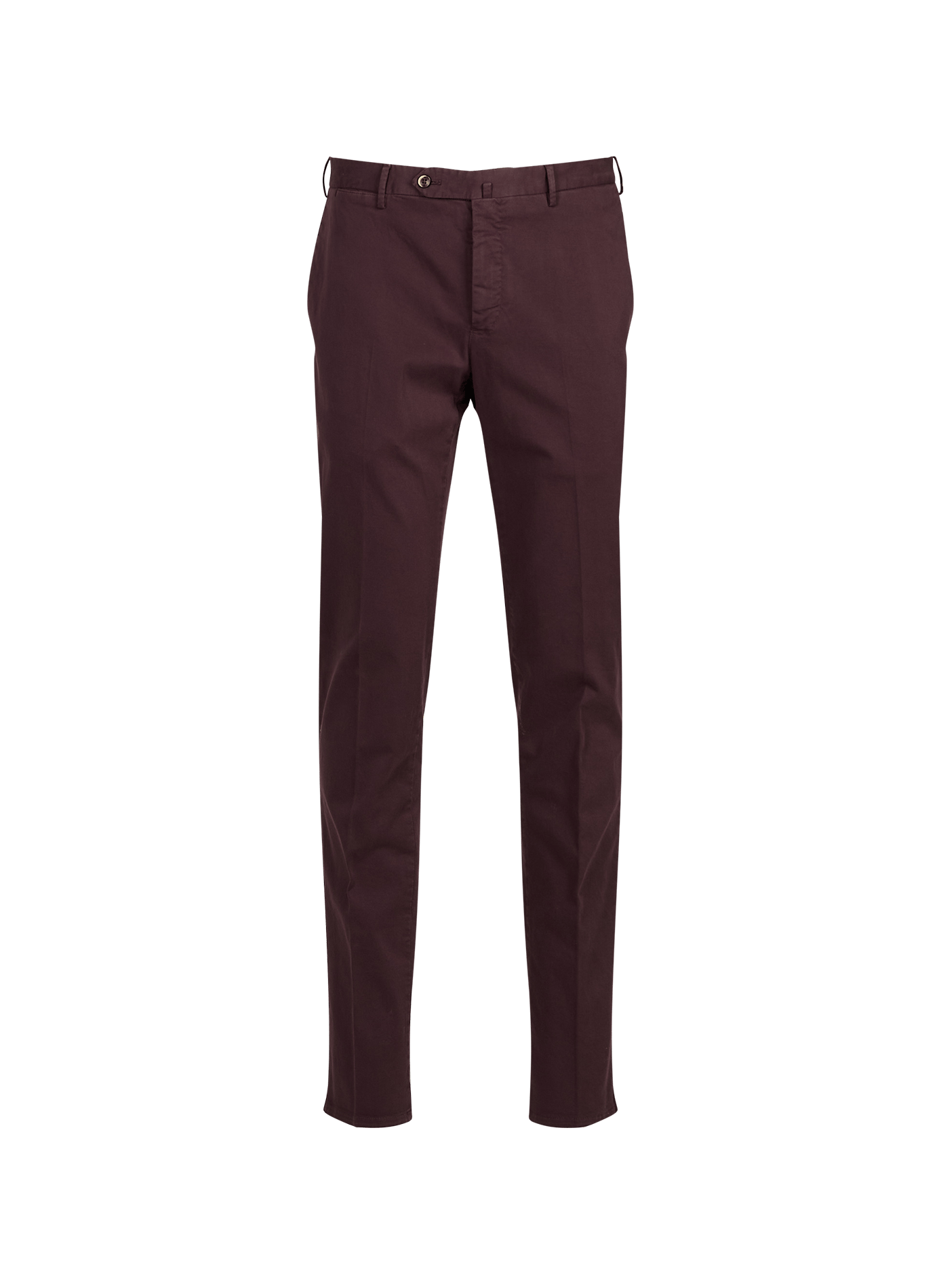 Pantalon slim à plis en coton PT01 Rouge
