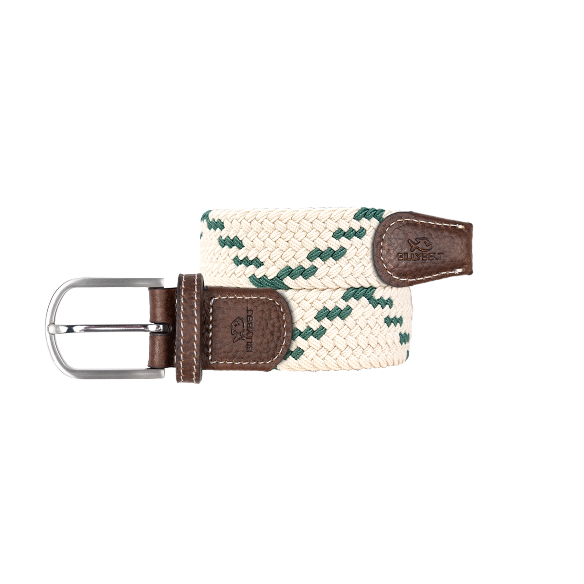 Ceinture tressée élastique multicolore BILLYBELT Beige