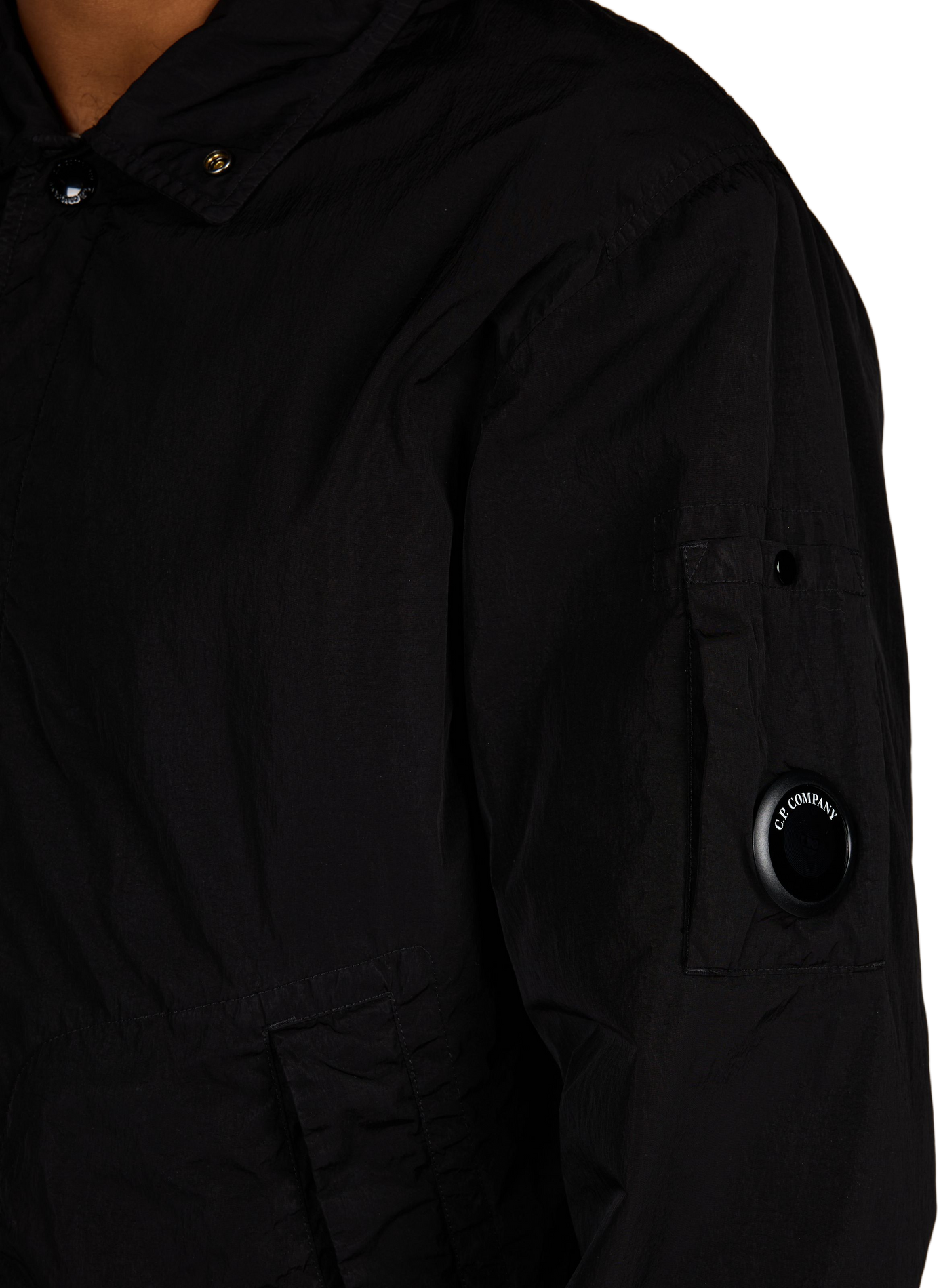 Jacket with embroidered logo | Black CP COMPANY Men
