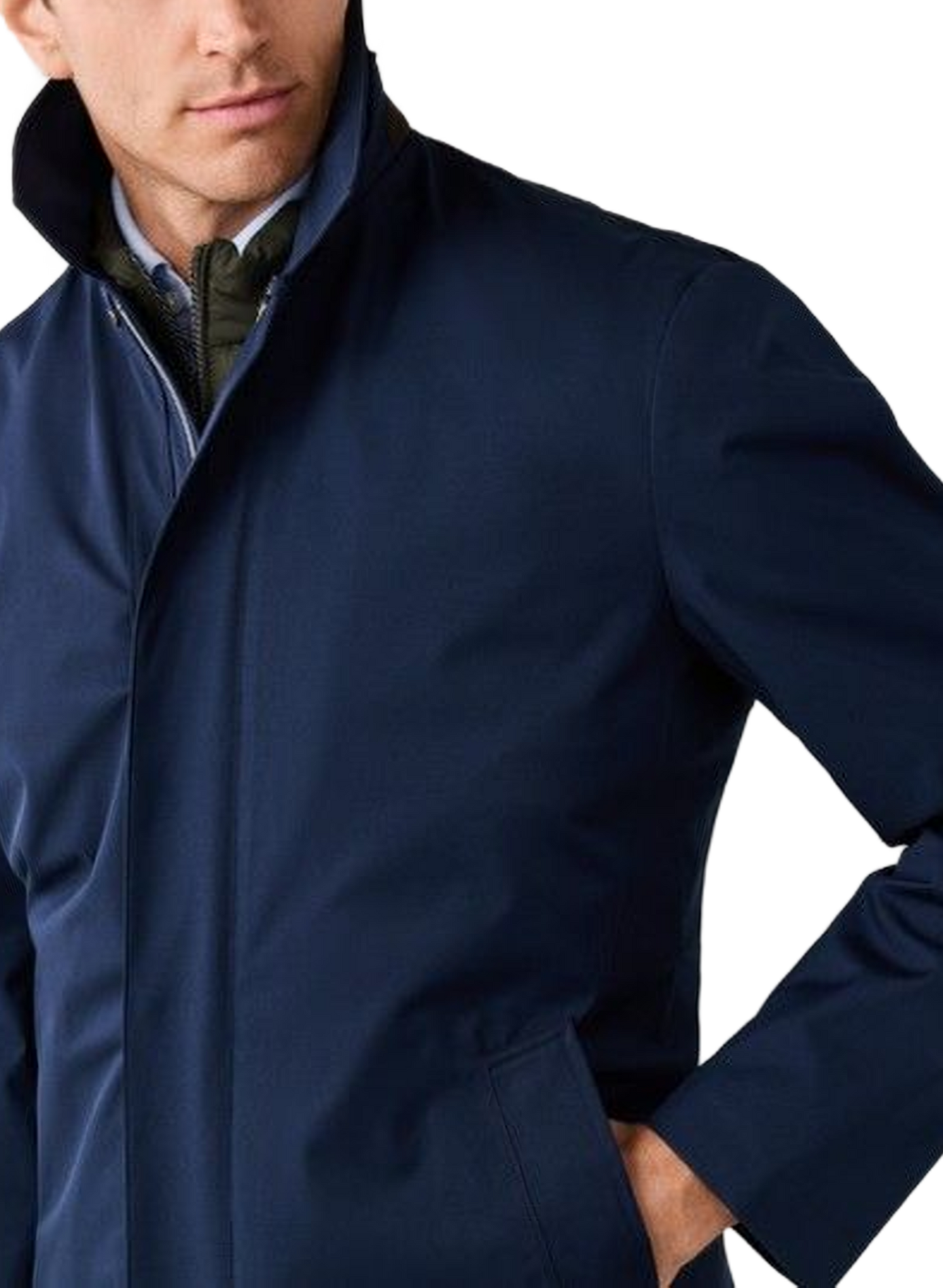 Gerader Parka mit Stehkragen HACKETT Blau