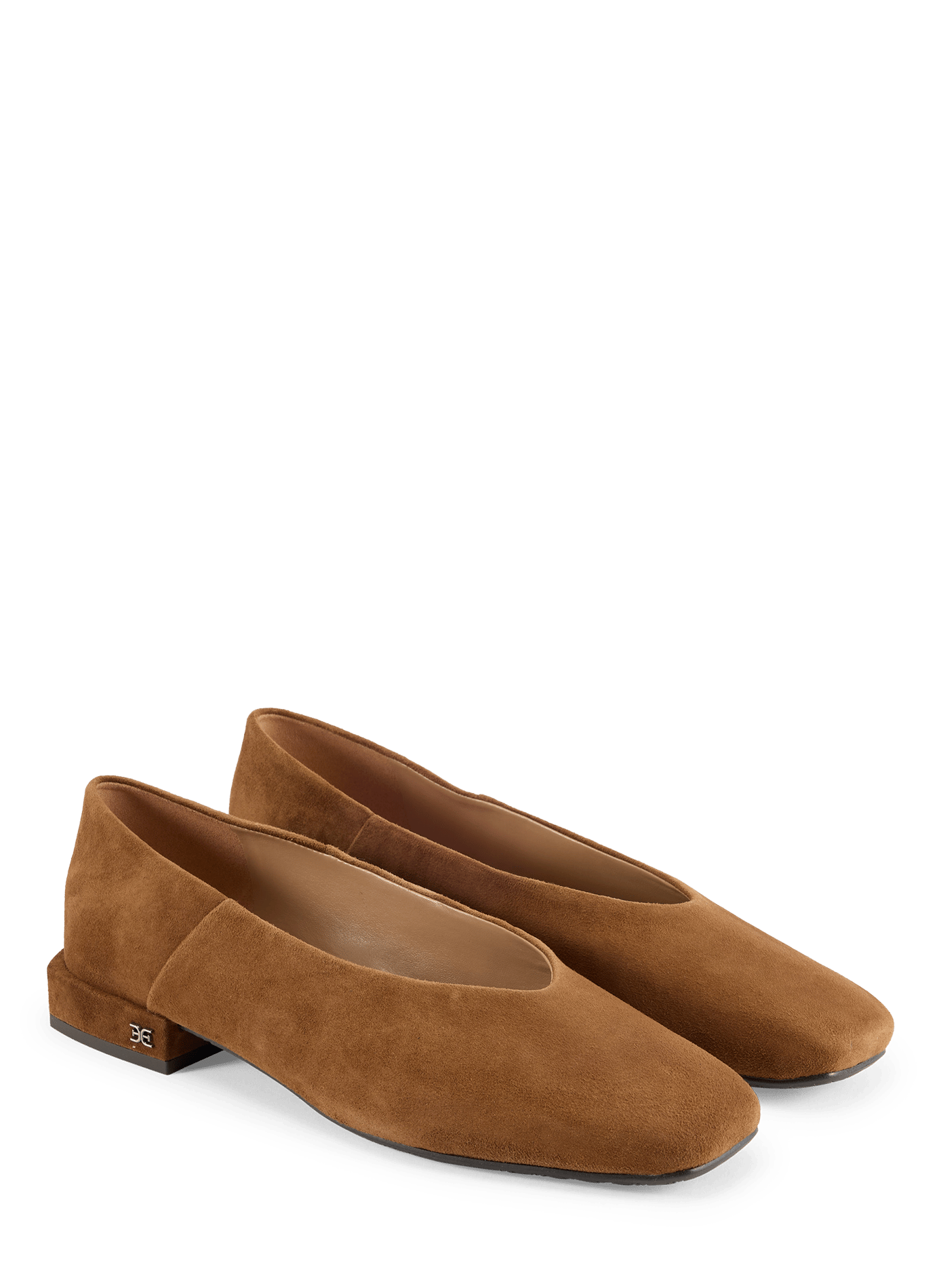 Ballerines à bout carré Kasey en cuir de chèvre SAM EDELMAN Marron