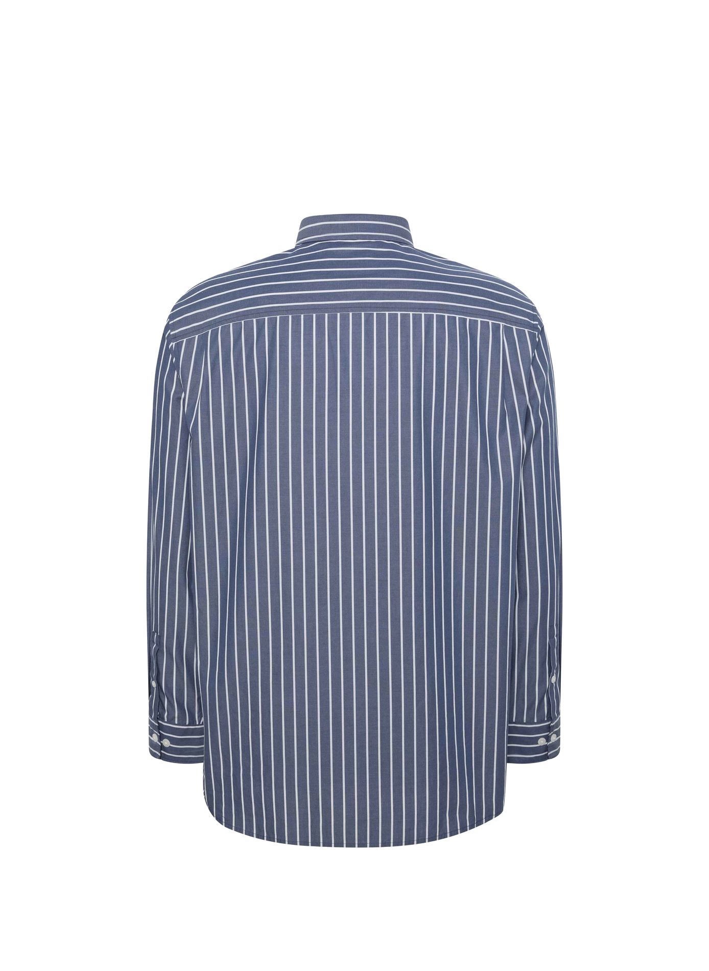 Straight classic collar striped cotton shirt CALVIN KLEIN Blue