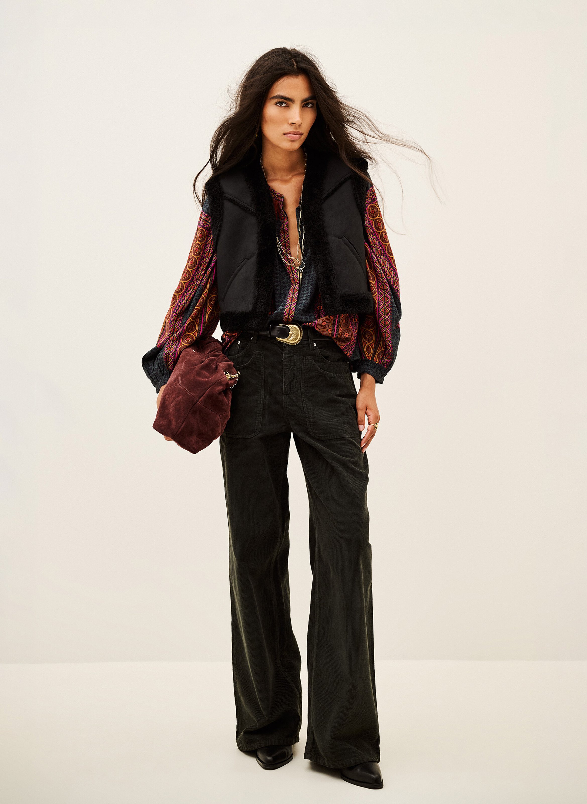 Veste sans manches unie pilar BA&SH Noir