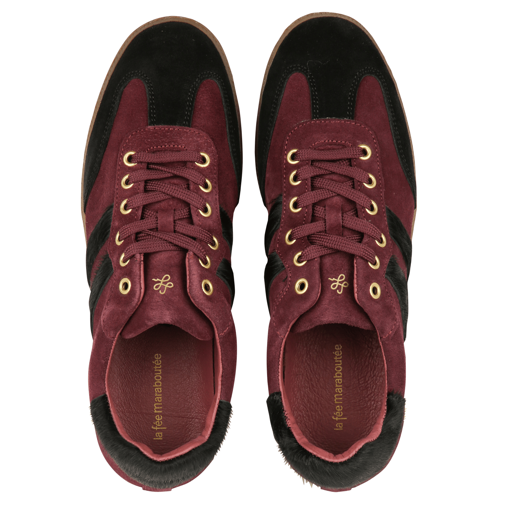 Platte lage leren sneakers LA FEE MARABOUTEE Veelkleurig