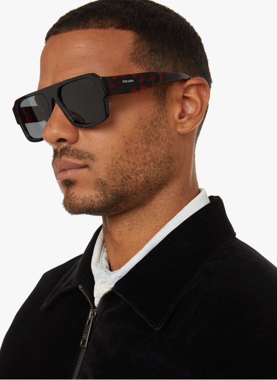 Lunettes de soleil prada symbole Noir Prada Homme