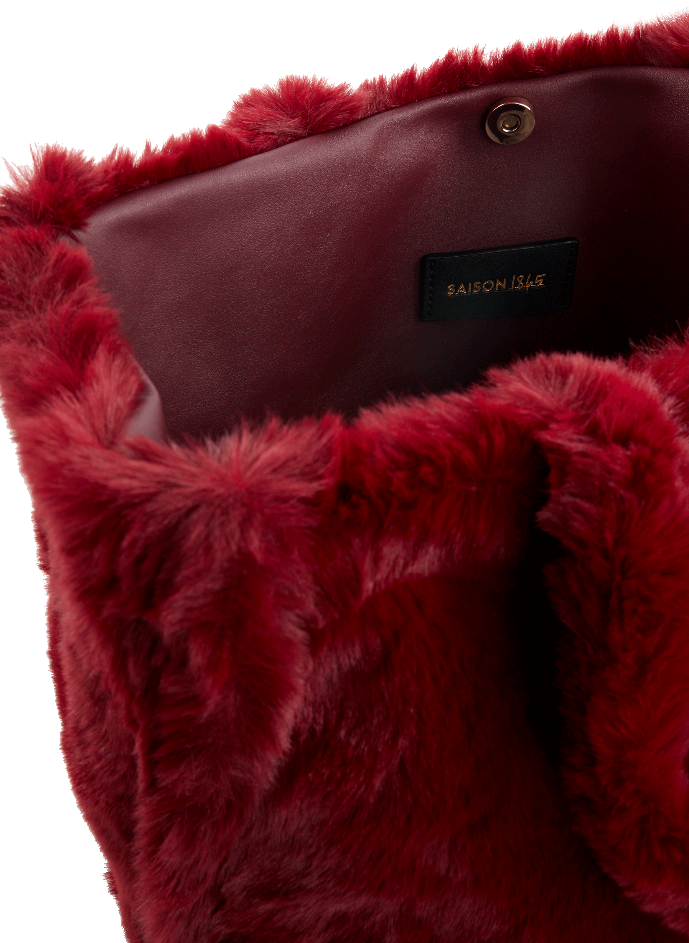 Fur tote bag  SAISON 1865 Red