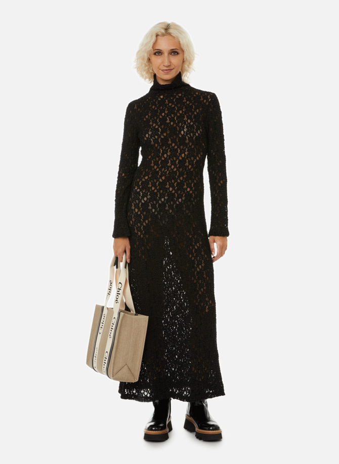 CHLOÉ fitted long lace dress