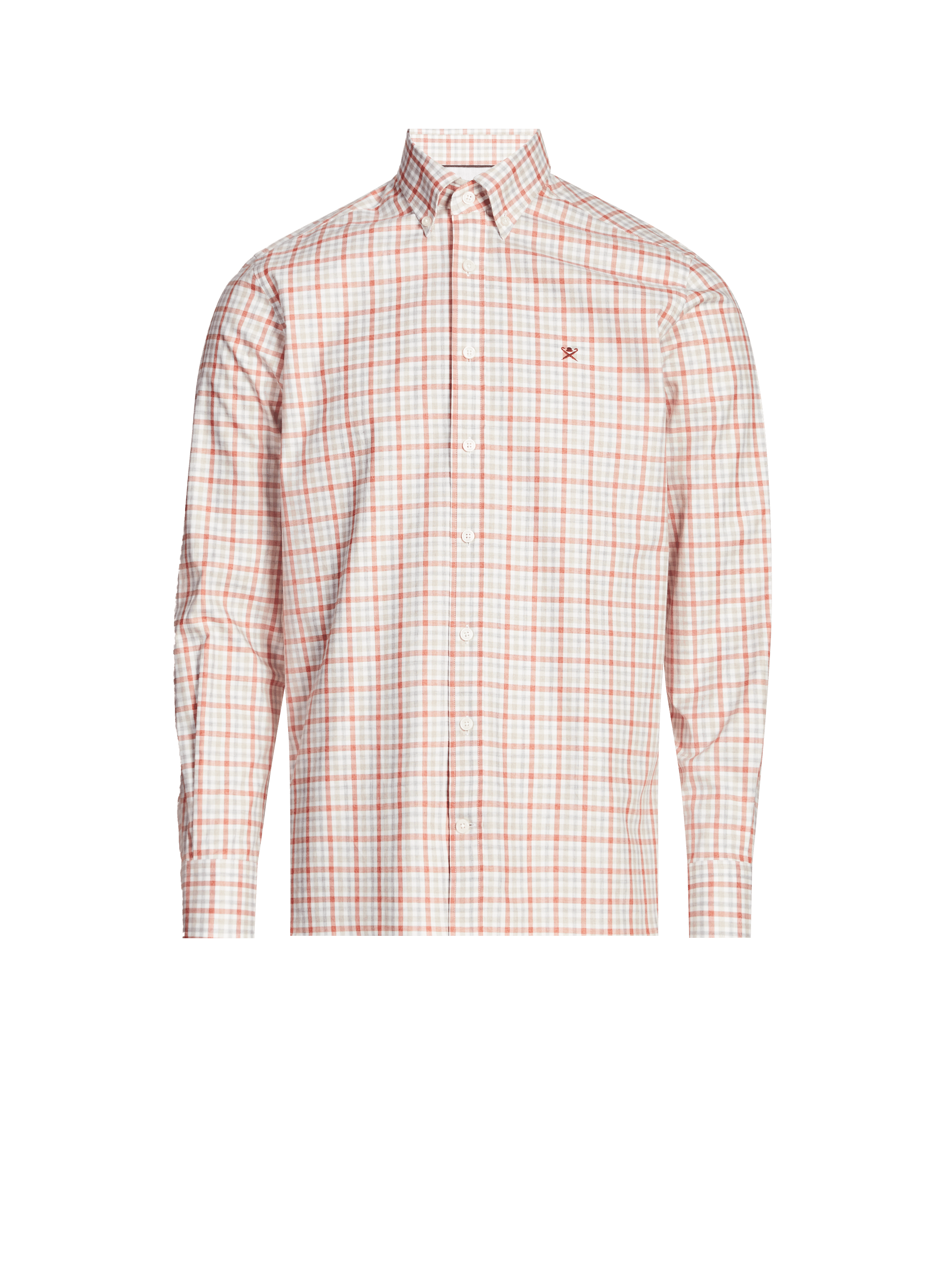 Chemise à carreaux Mouline Check HACKETT Rouge