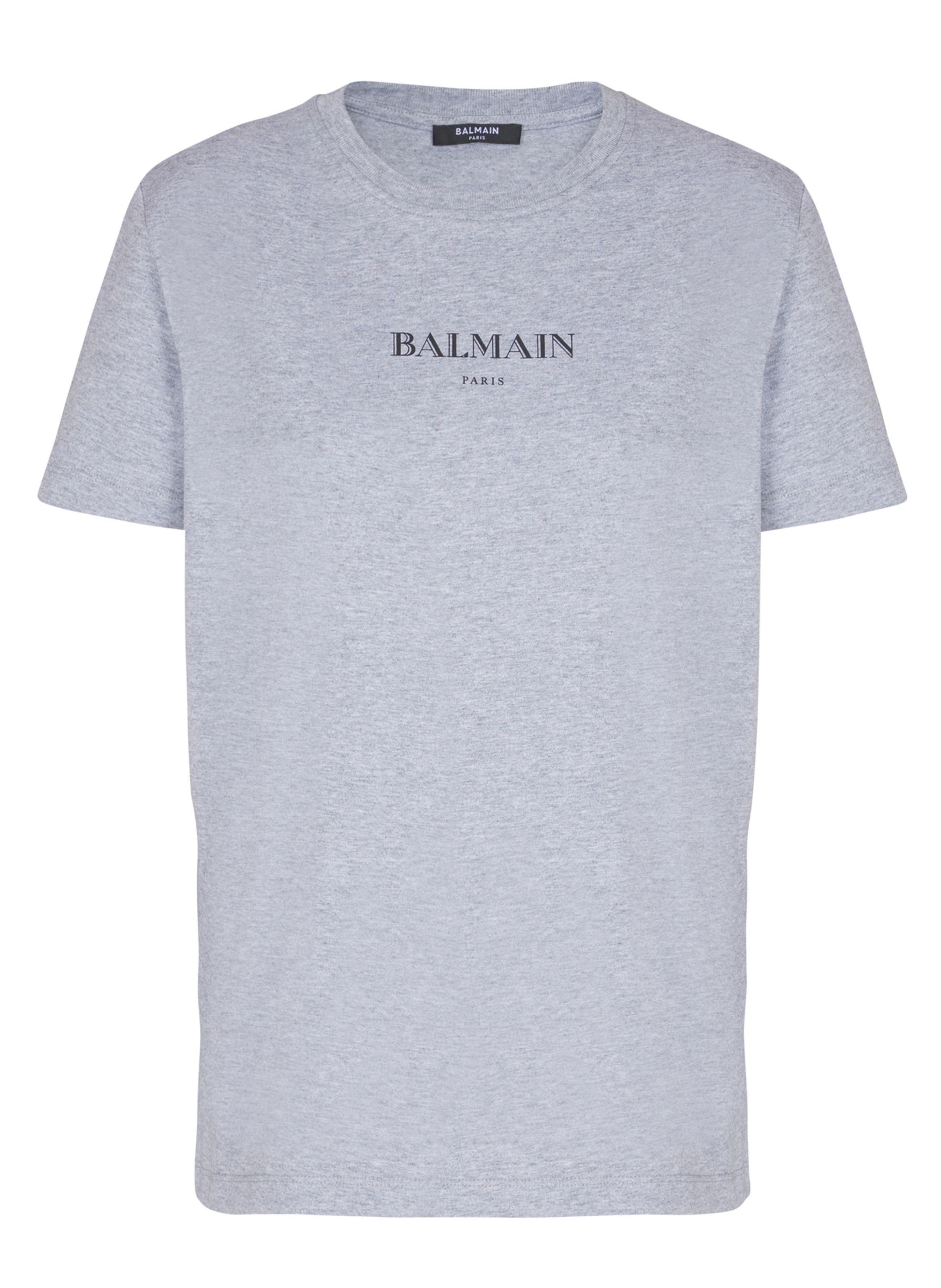 T-shirt avec imprimé balmain BALMAIN Gris