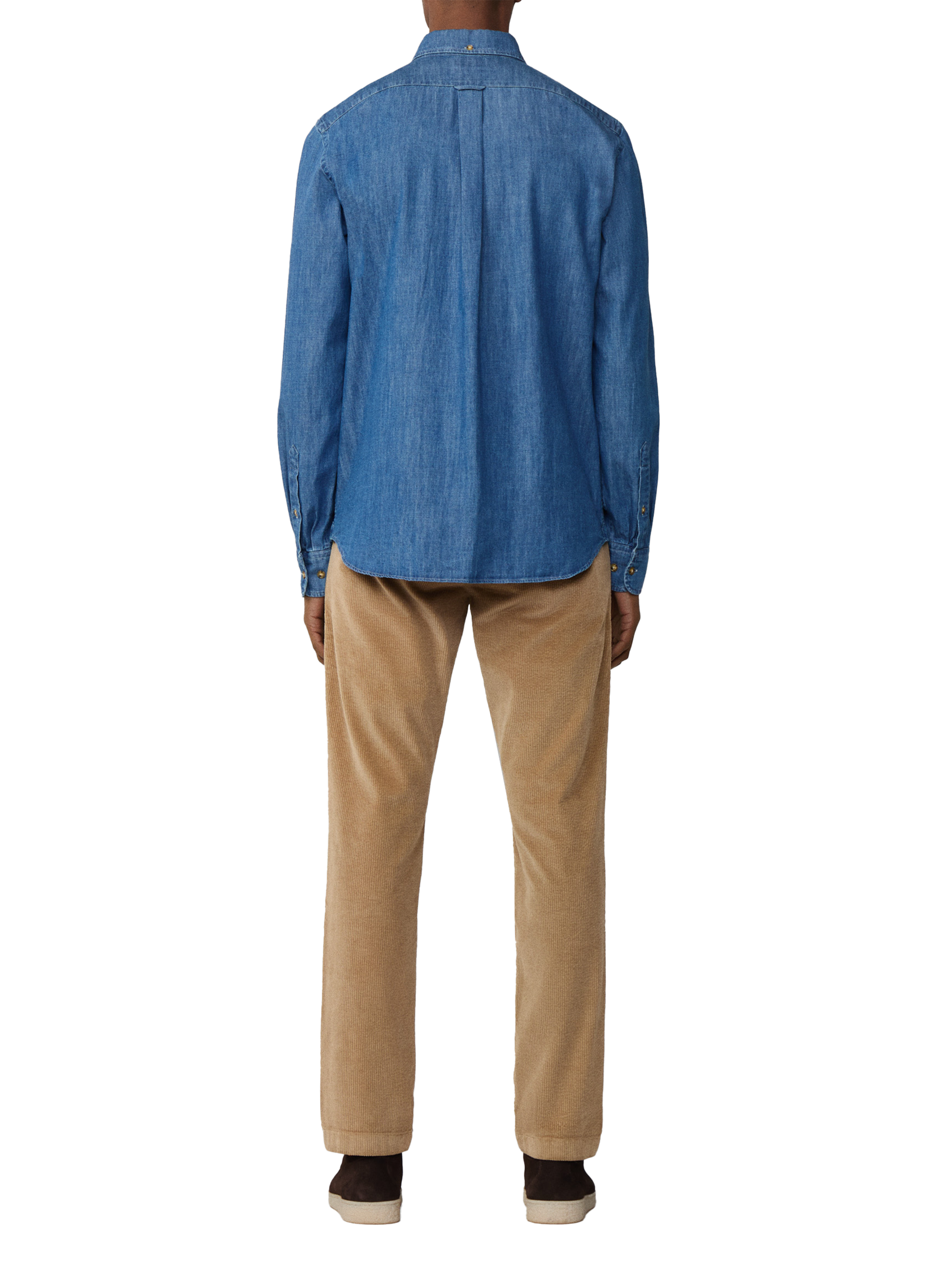 American collar cotton shirt FACONNABLE Blue