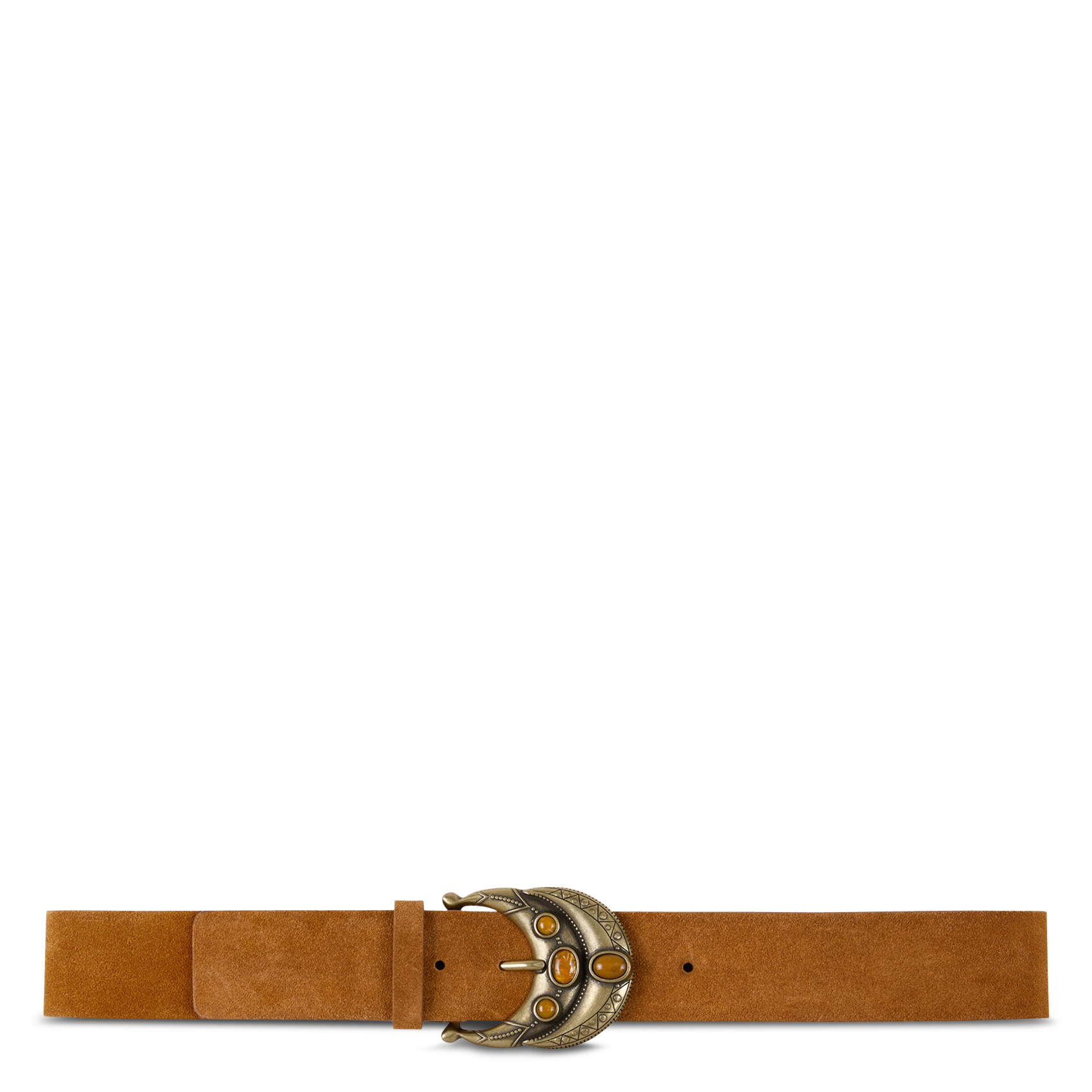 Ceinture en cuir bolbi BA&SH Marron