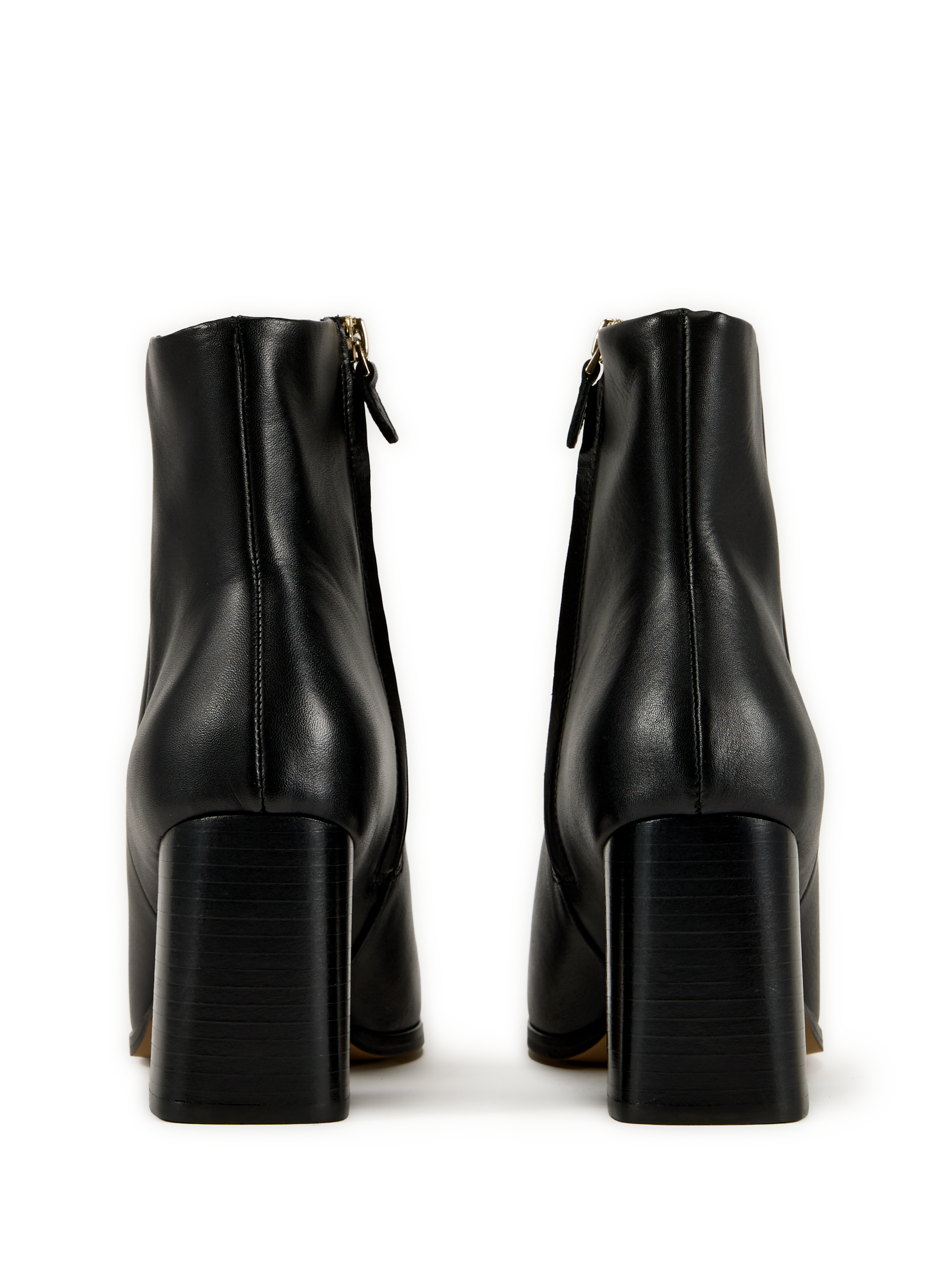 Bottines à talon en cuir MAISON TOUFET Noir