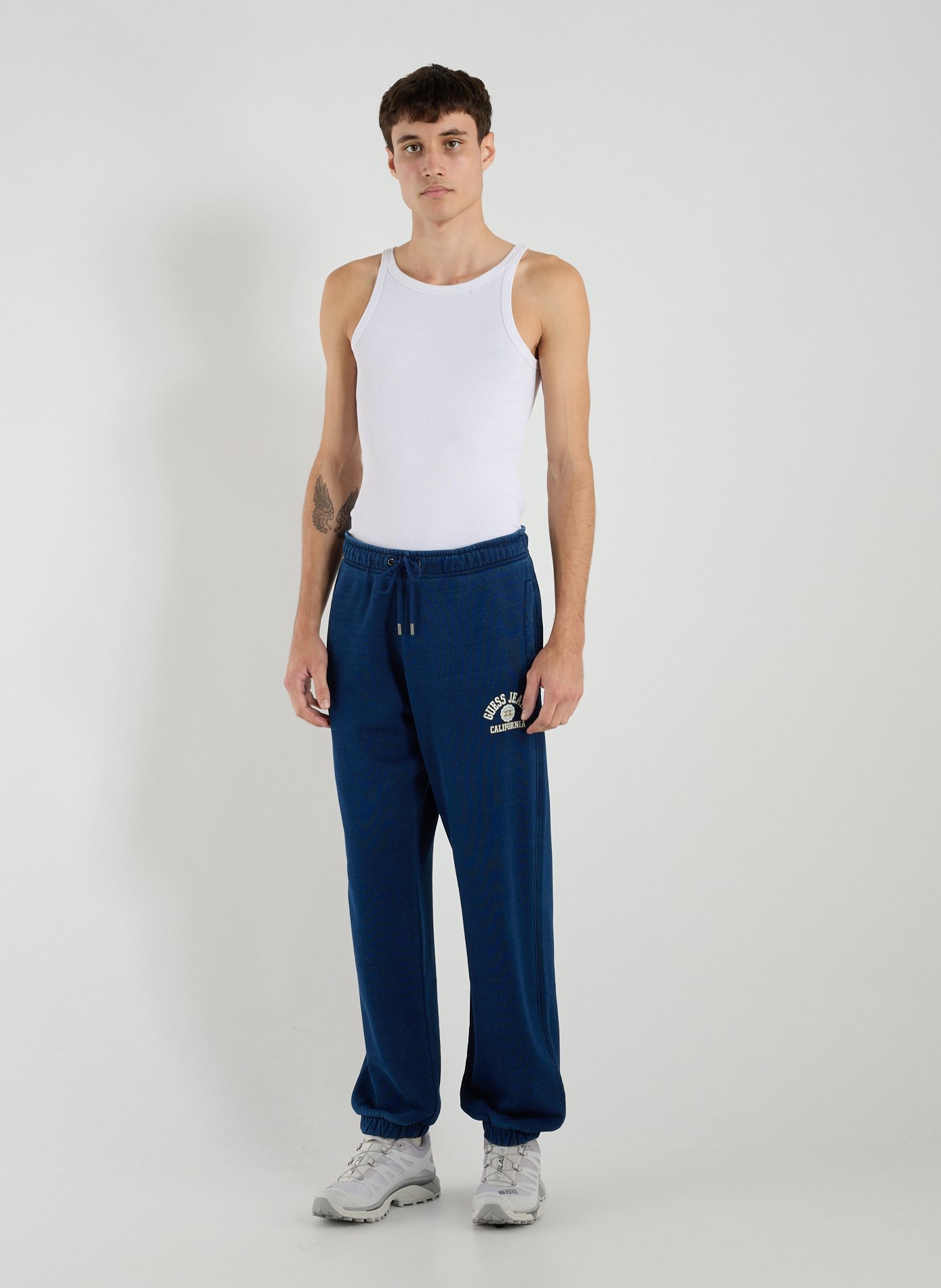 Cotton joggers GUESS Blue