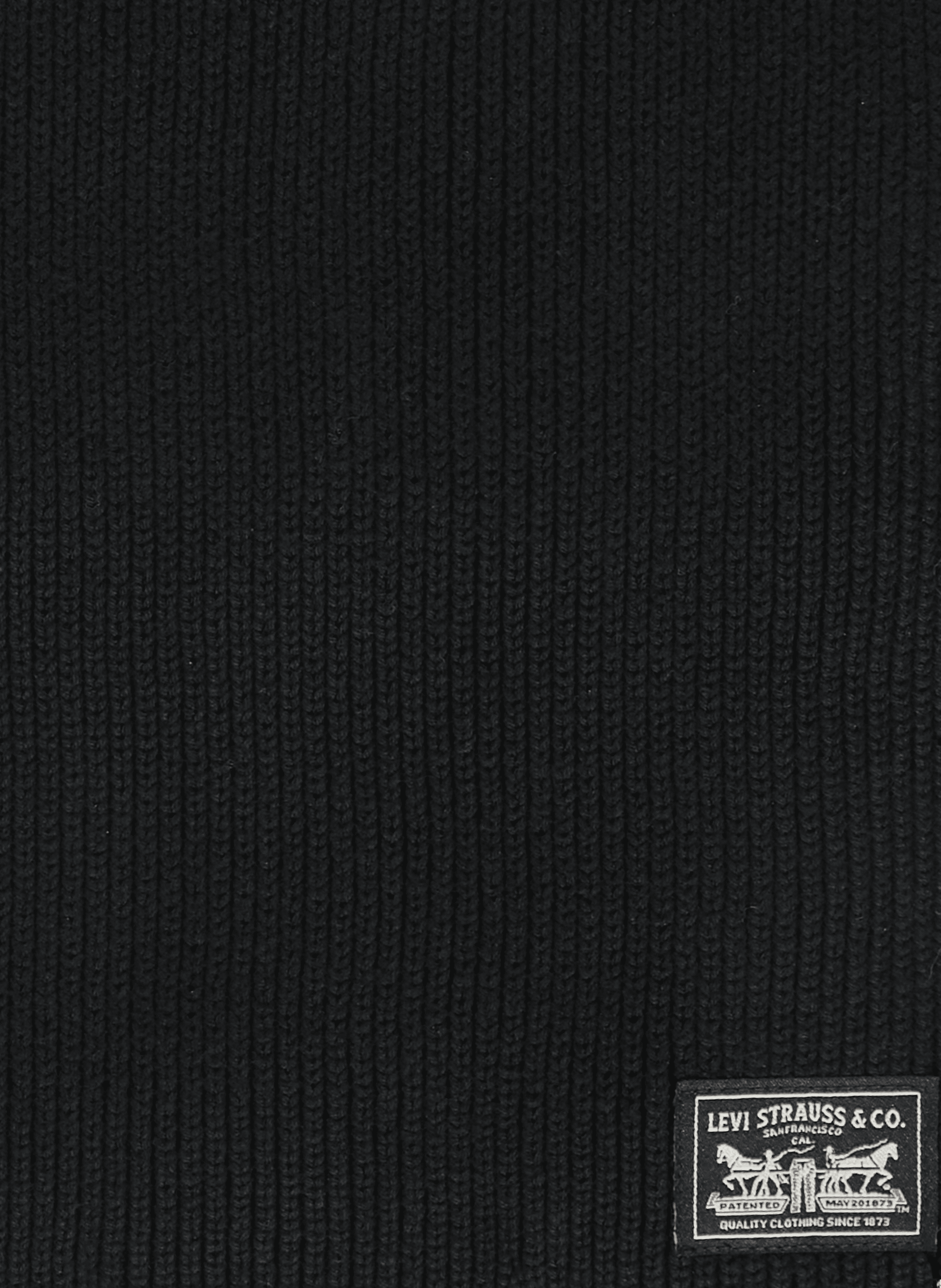 Solid cotton scarf LEVIS ACCESSOIRES Black