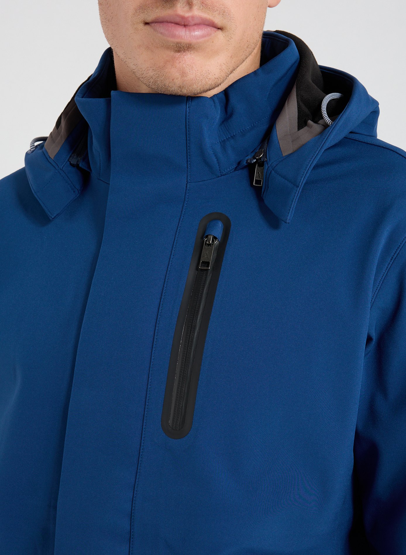 Parka doublée polaire avec capuche amovible AIGLE Bleu