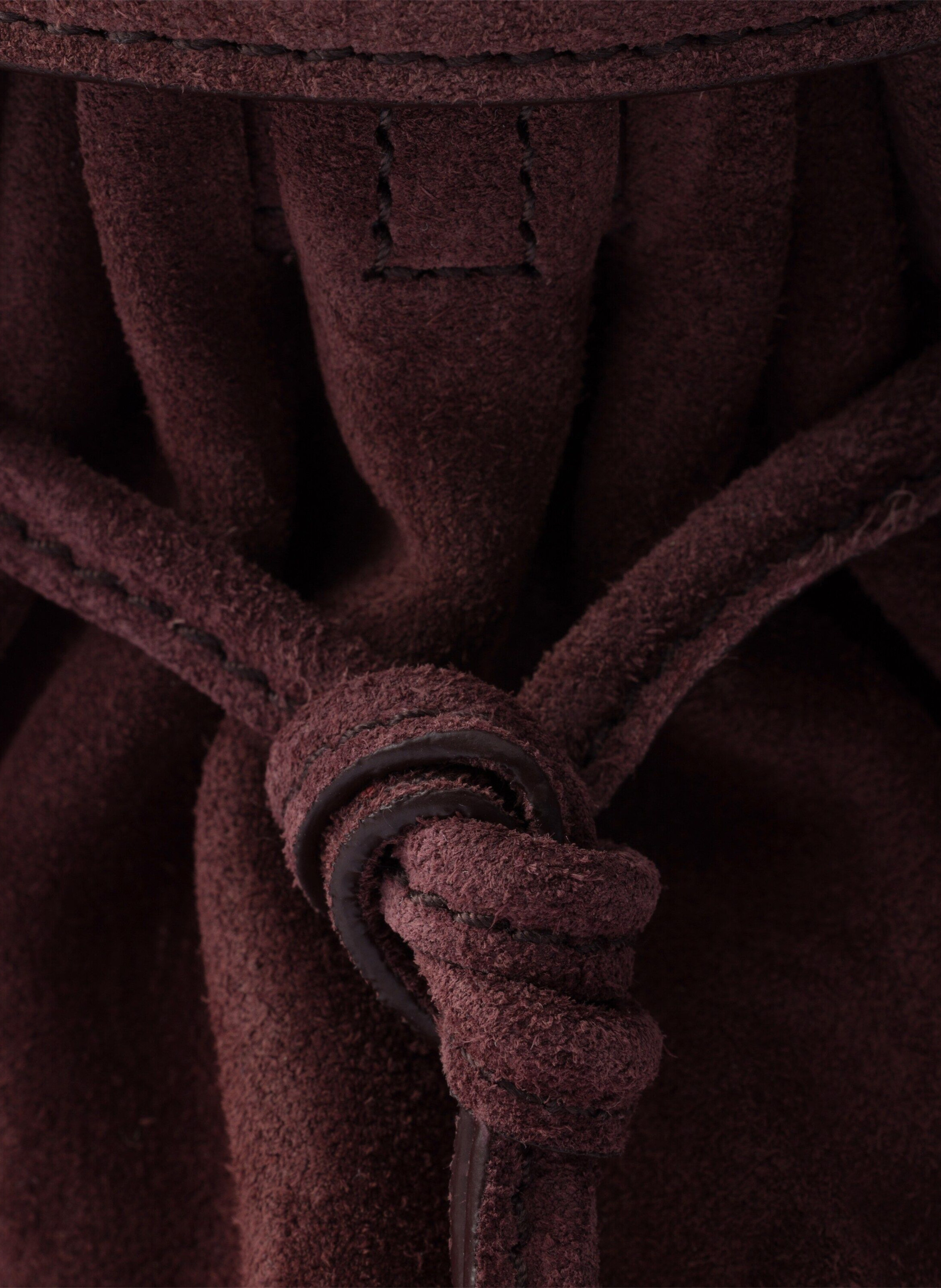 Petit sac porté épaule prada bonnie en daim PRADA Rouge