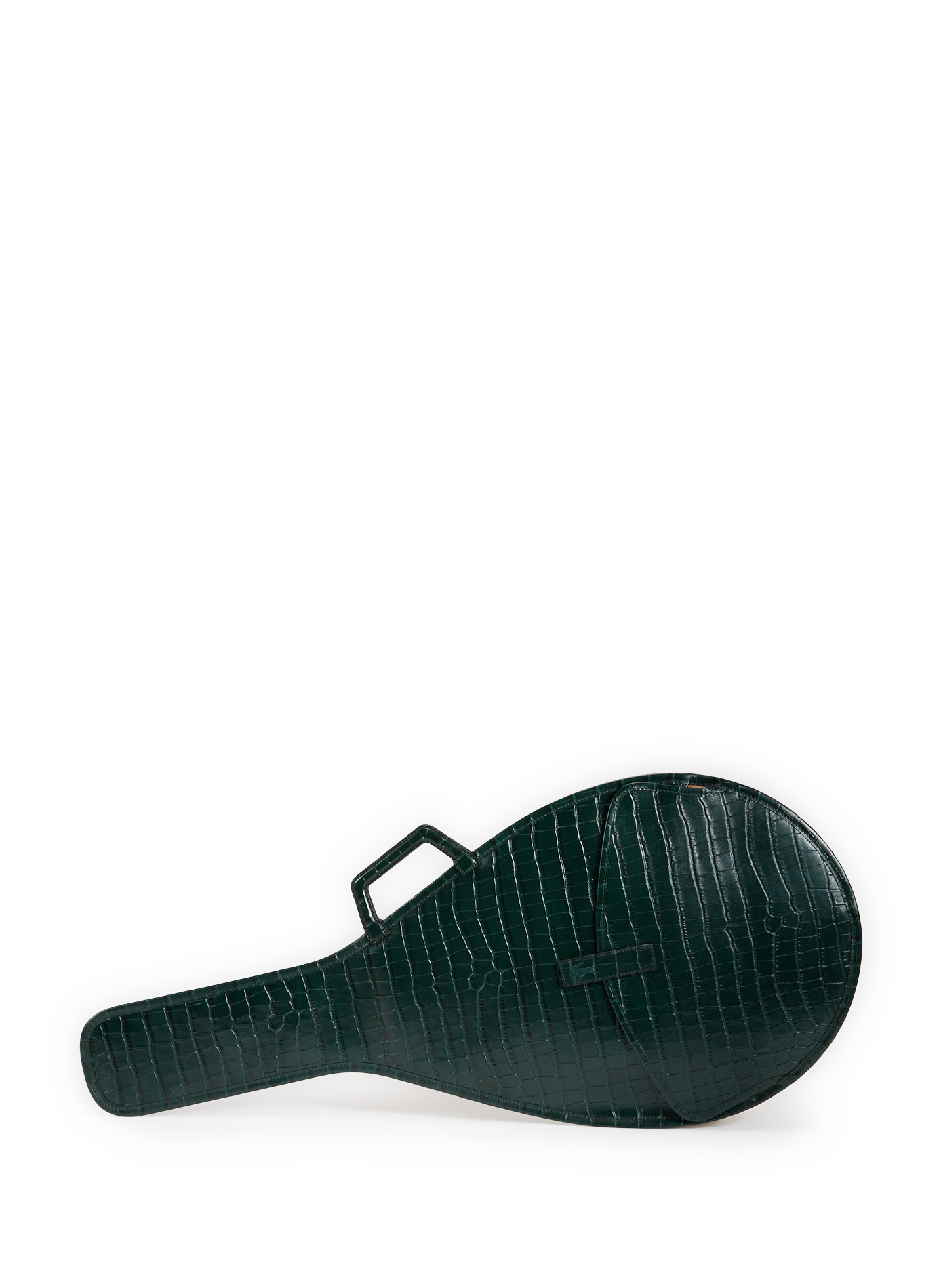 LACOSTE Sac de tennis en cuir de vache Vert