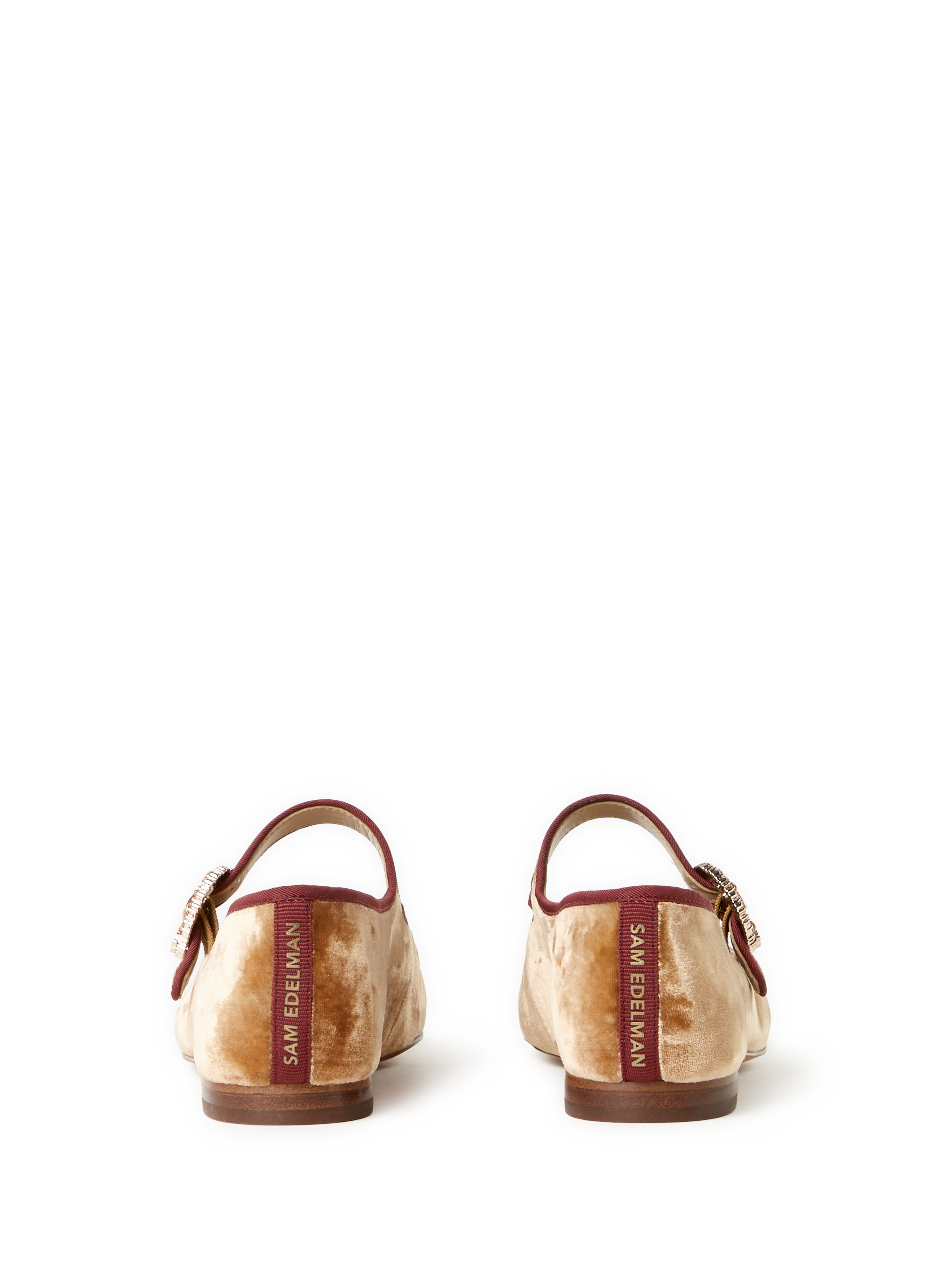 Ballerines velours à boucle SAM EDELMAN Marron