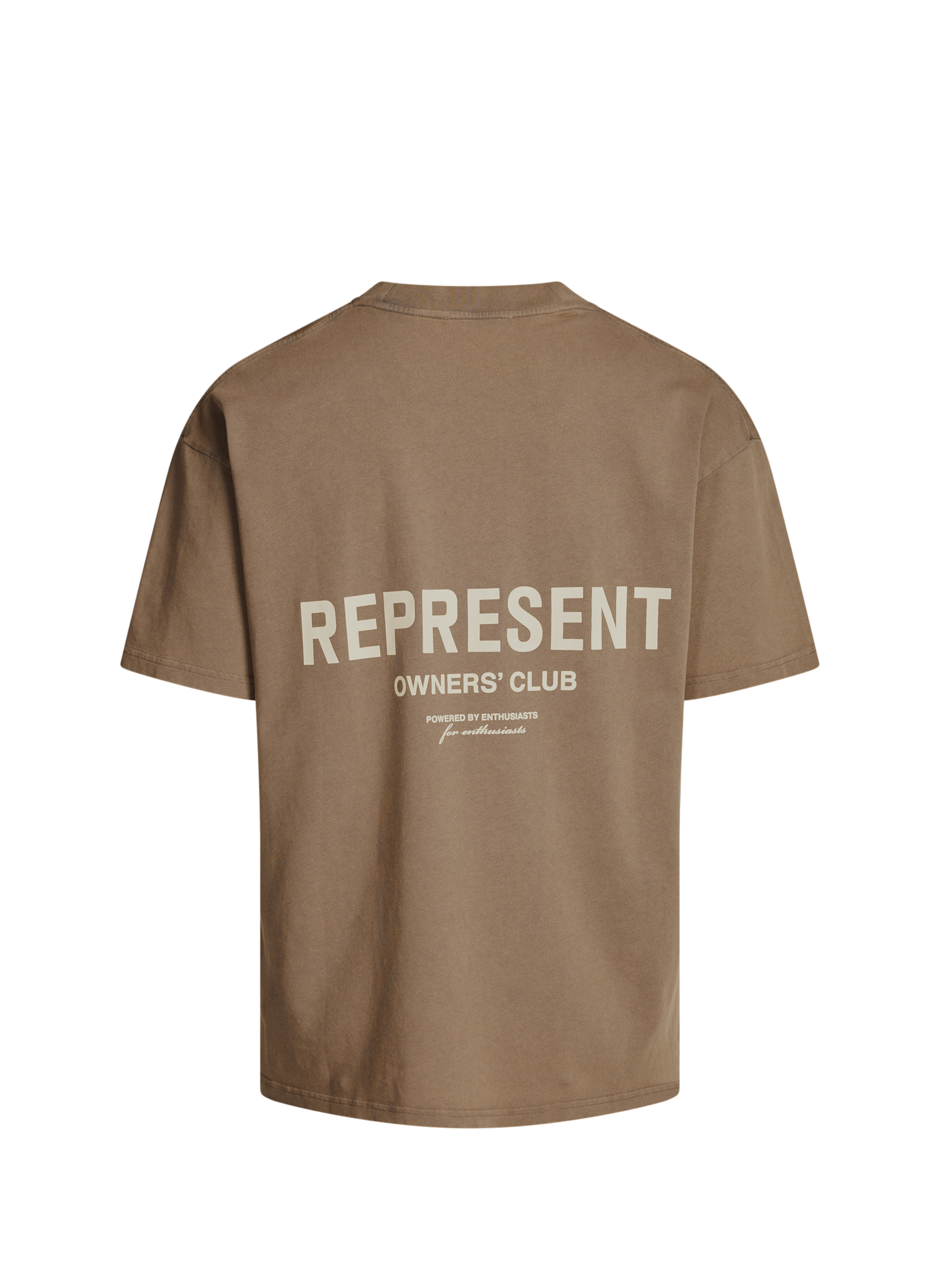 Straight-fit cotton T-shirt REPRESENT Beige