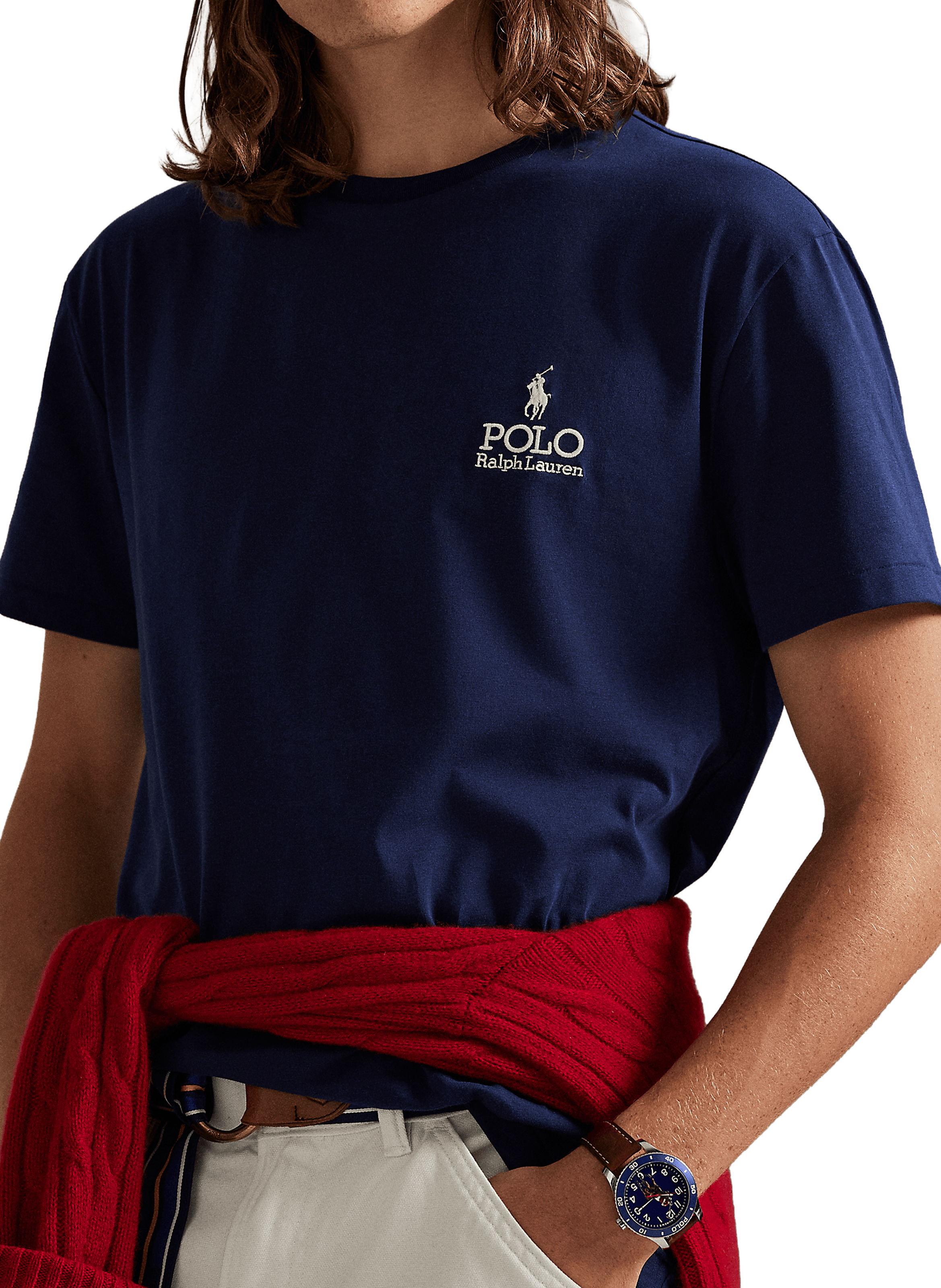 T-shirt en coton POLO RALPH LAUREN Bleu