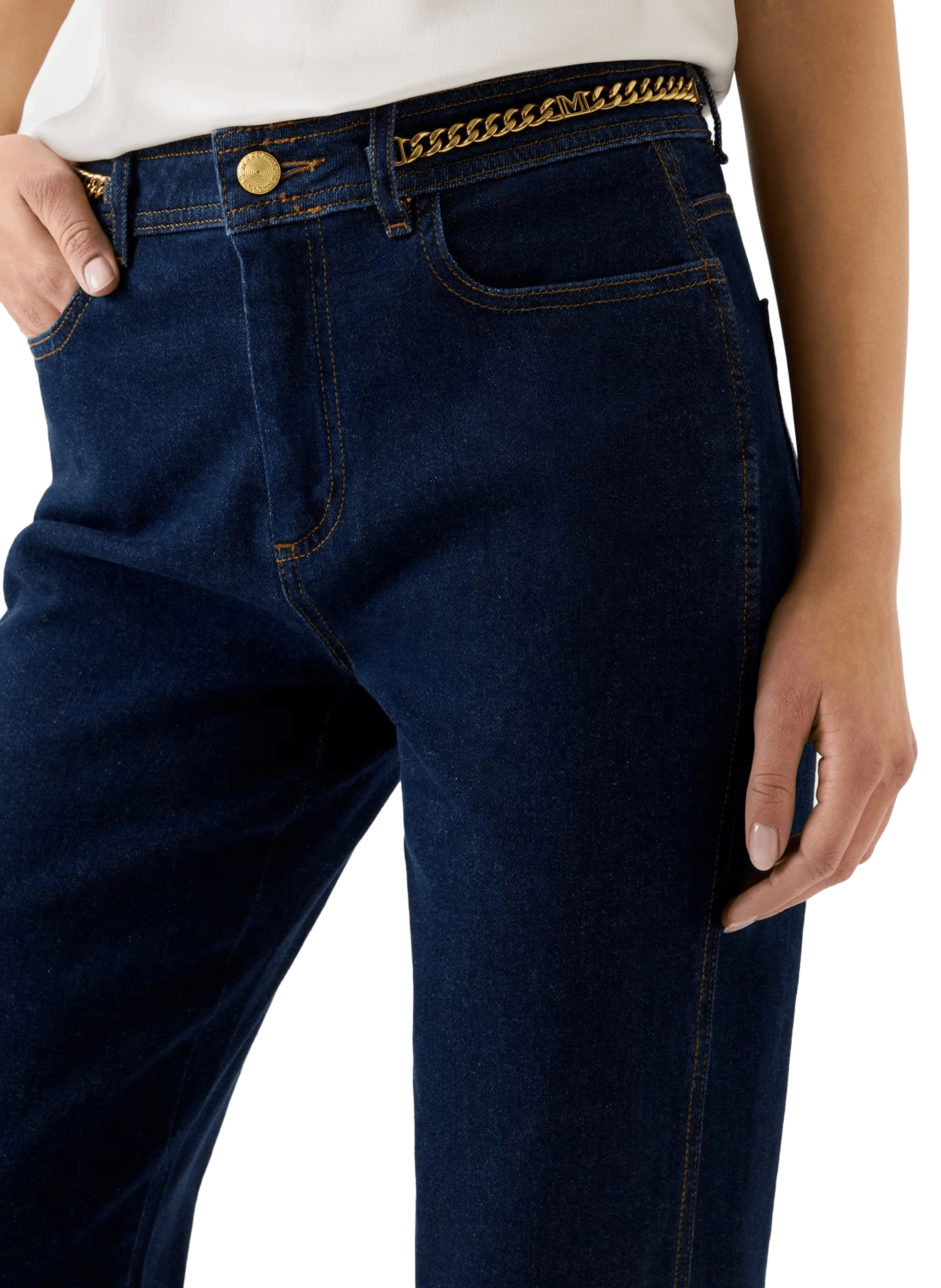 Jean Alyssa en coton GUESS Bleu