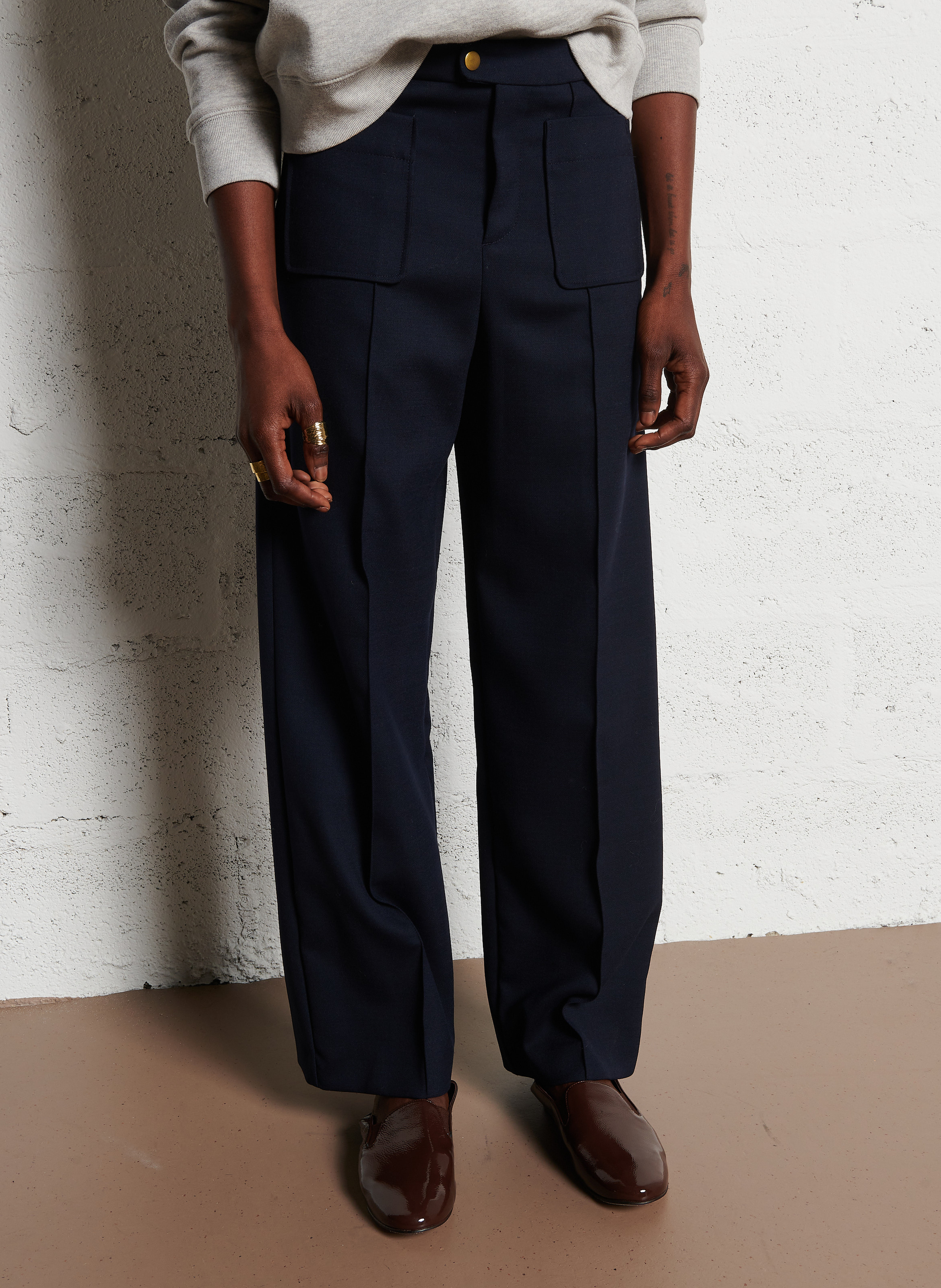 Pantalon large SOEUR Bleu