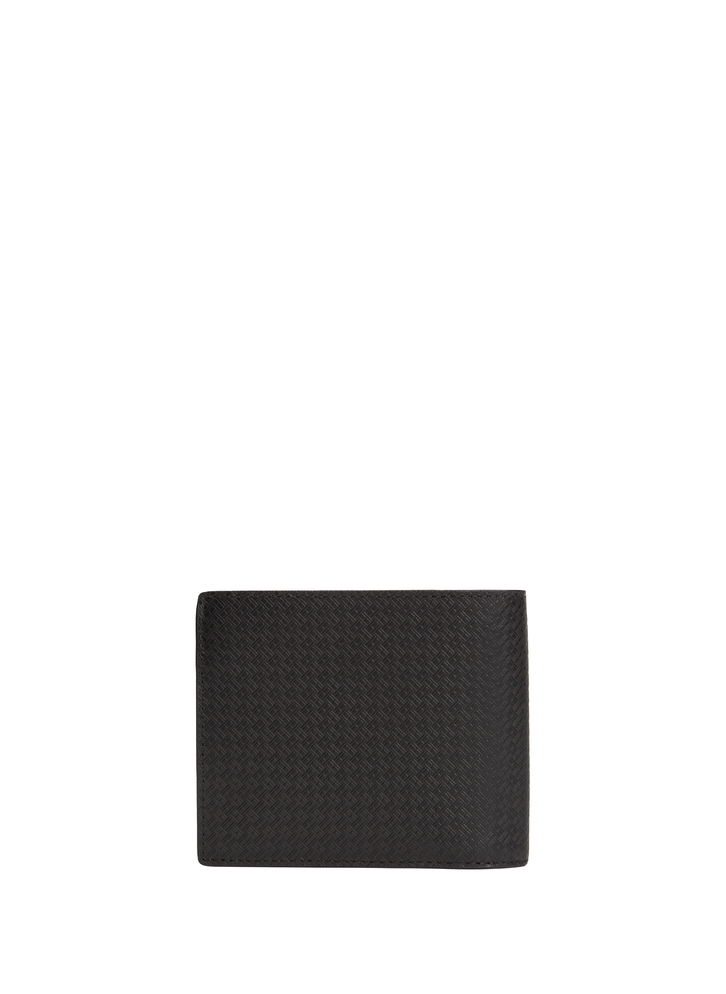 Leather wallet with logo TOMMY HILFIGER Black