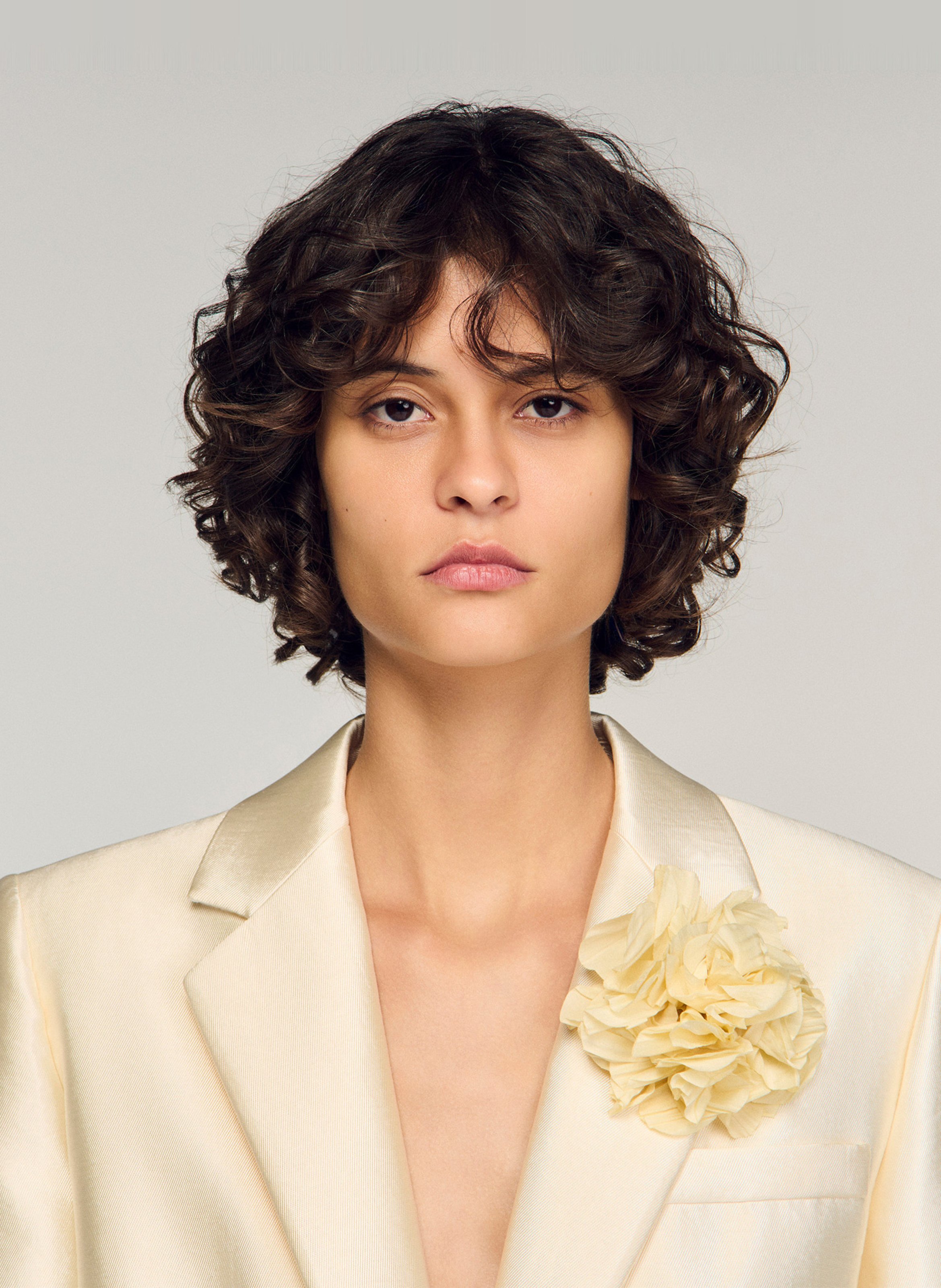 Veste de tailleur ajustée SANDRO Beige