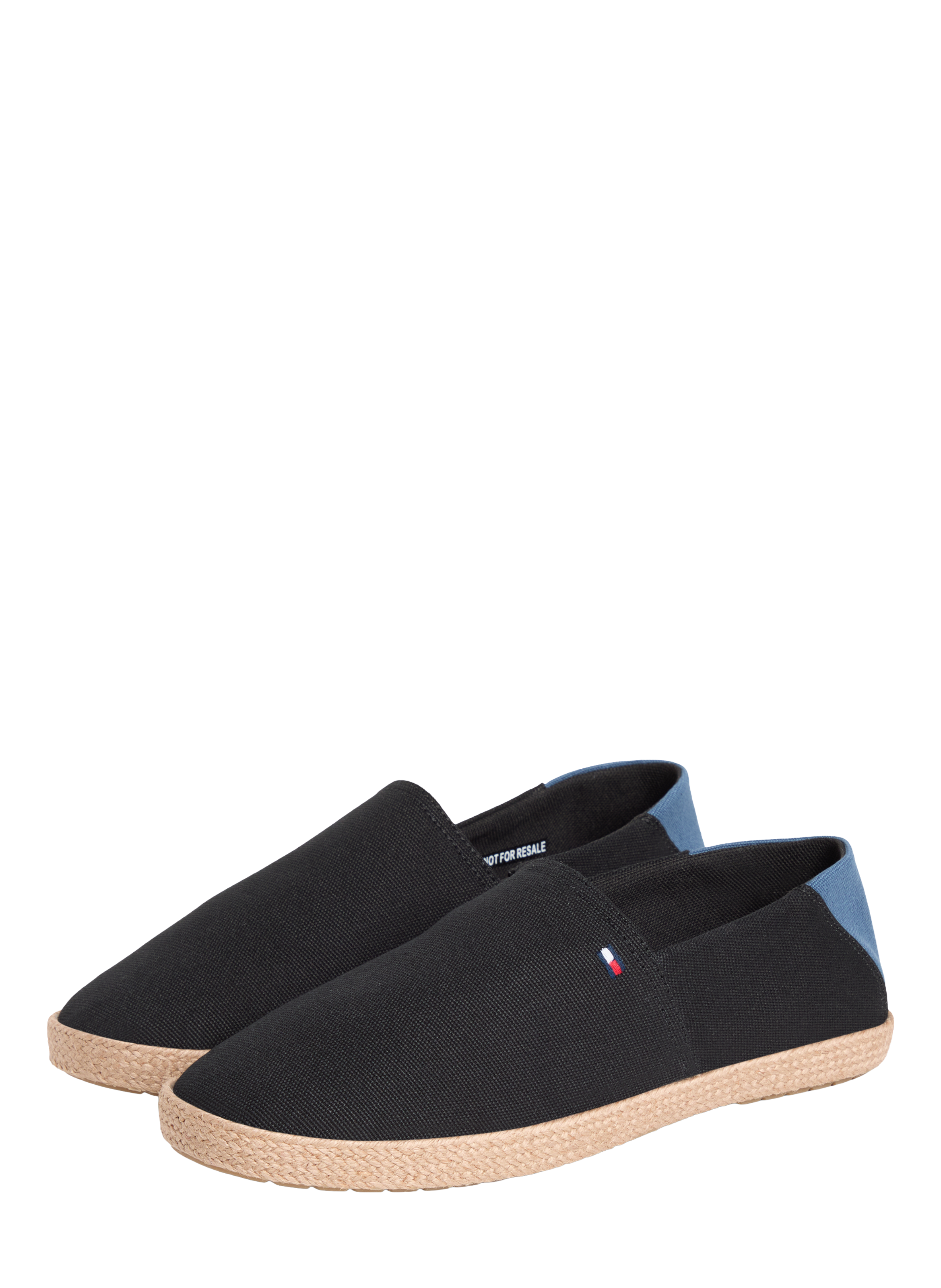 Cotton logo espadrilles TOMMY HILFIGER Black