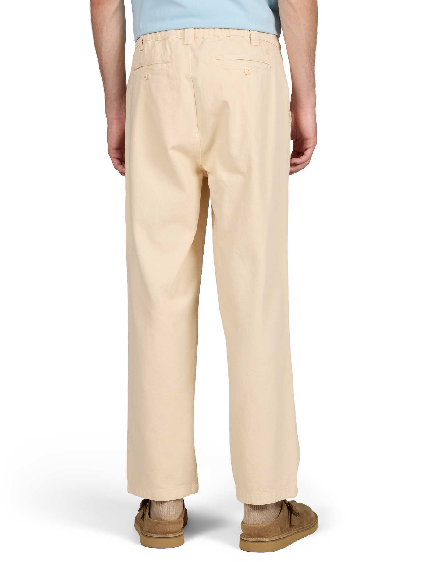 Pantaloni dritti cinesi Landais in cotone FAGUO Beige