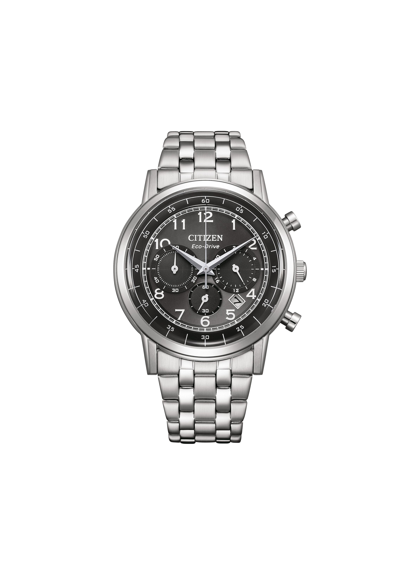 Montre Classic Chrono en acier inoxydable CITIZEN Noir