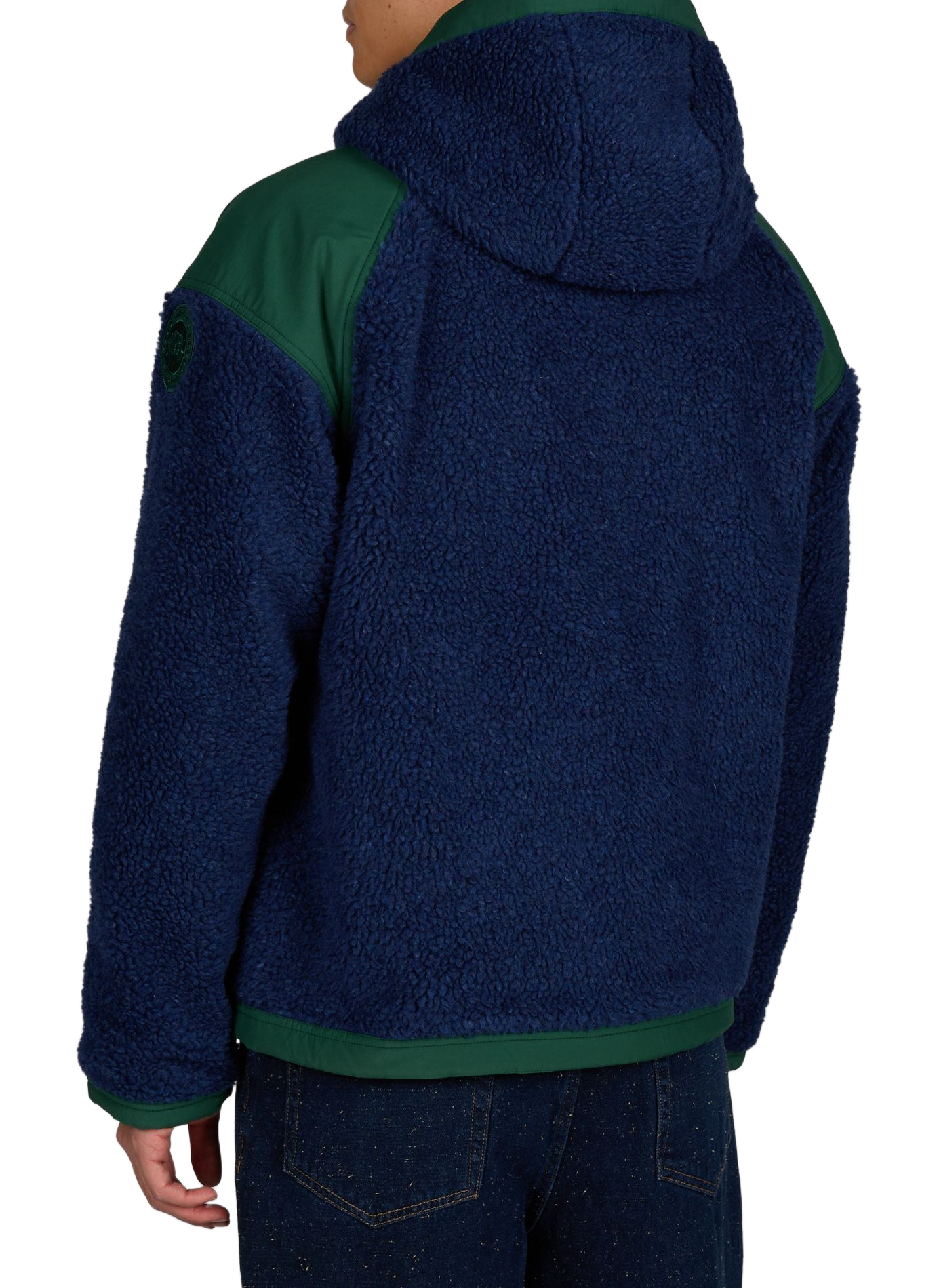 Giacca reversibile con cappuccio in misto lana CANADA GOOSE Blu