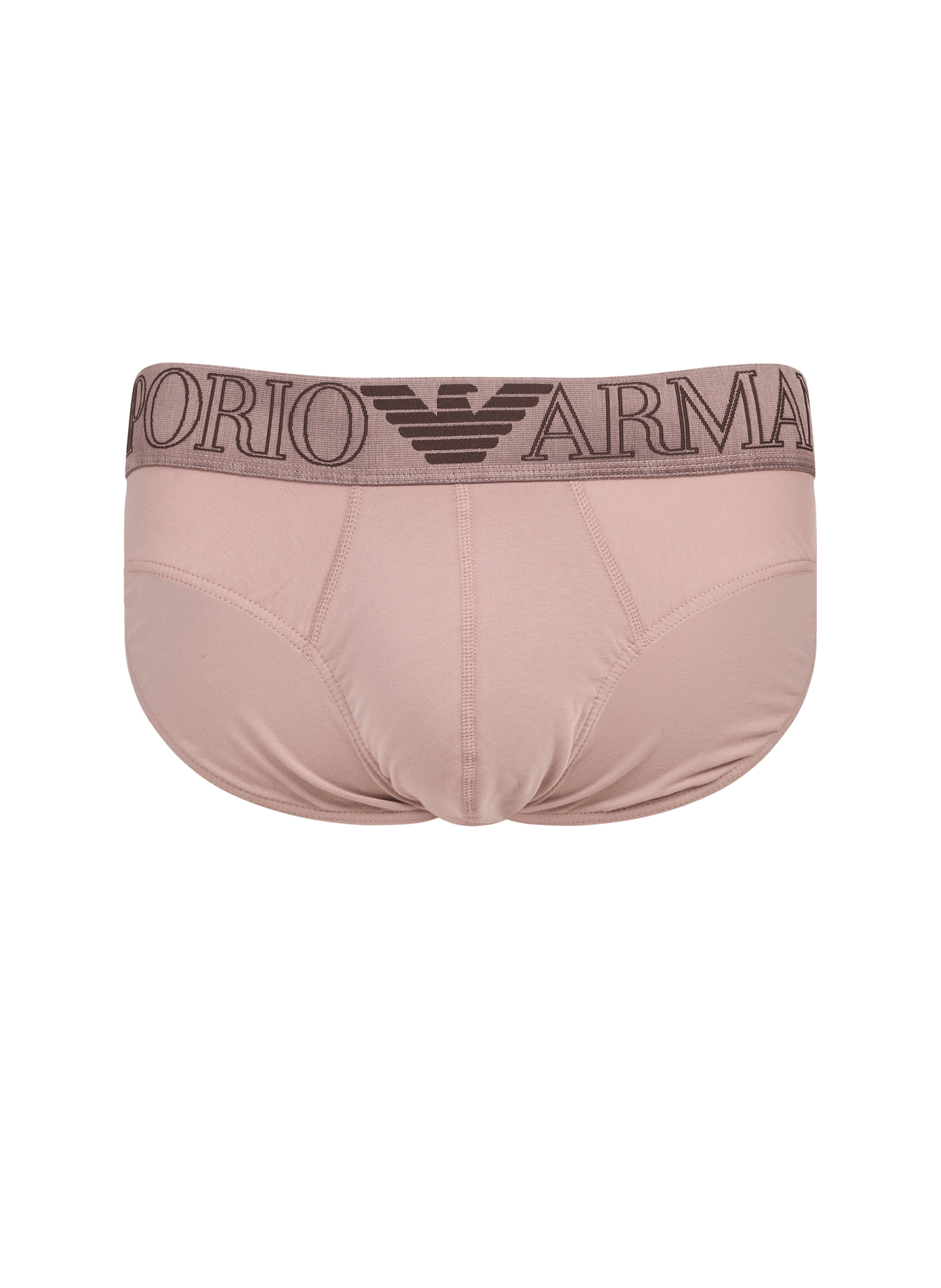 Logo-printed cotton blend briefs EMPORIO ARMANI Pink
