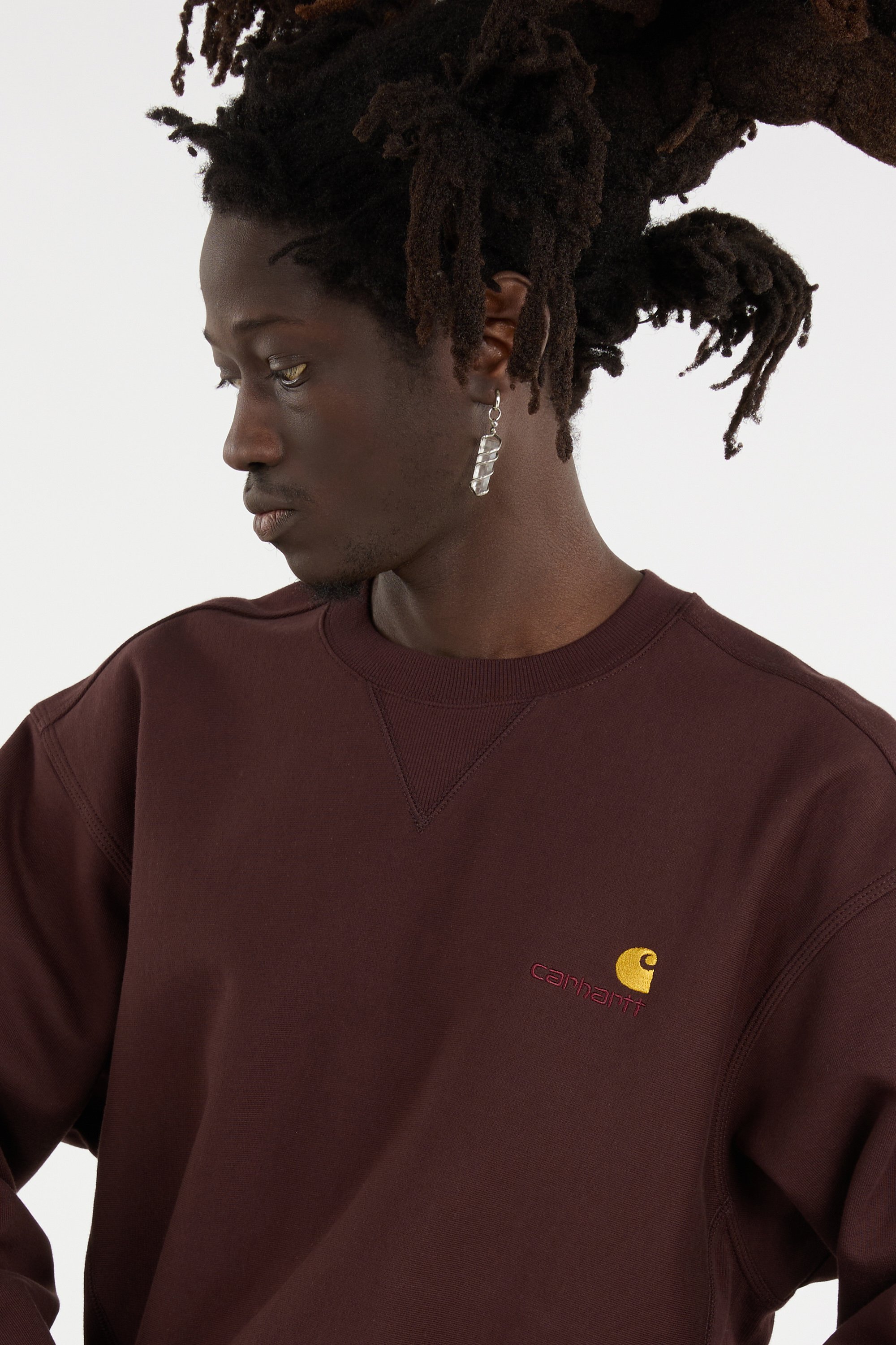 Sweatshirt american script CARHARTT WIP Marron
