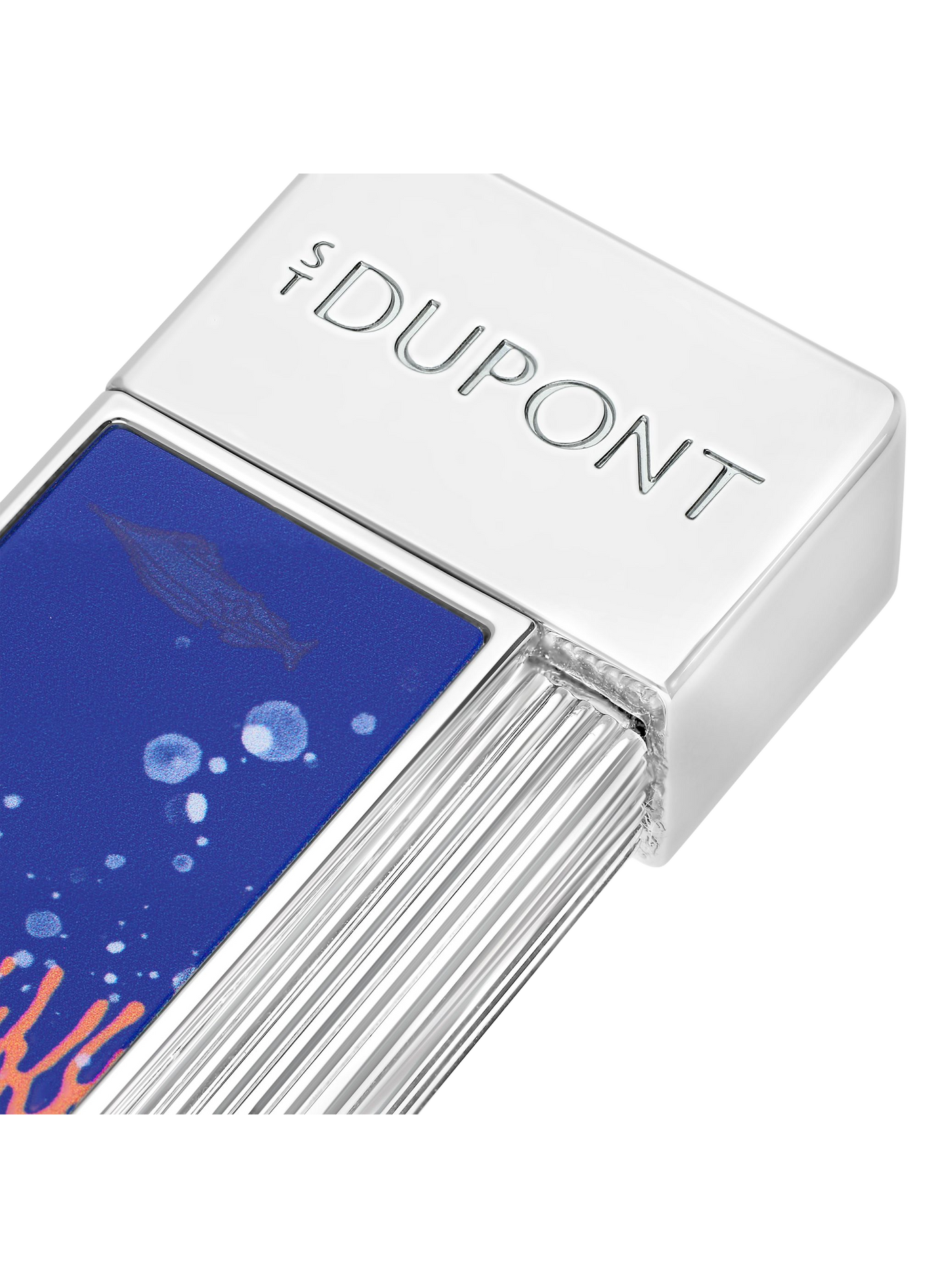 Lackierter Feuerzeug Twiggy 20.000 Meilen unter dem Meer S.T. DUPONT Blau