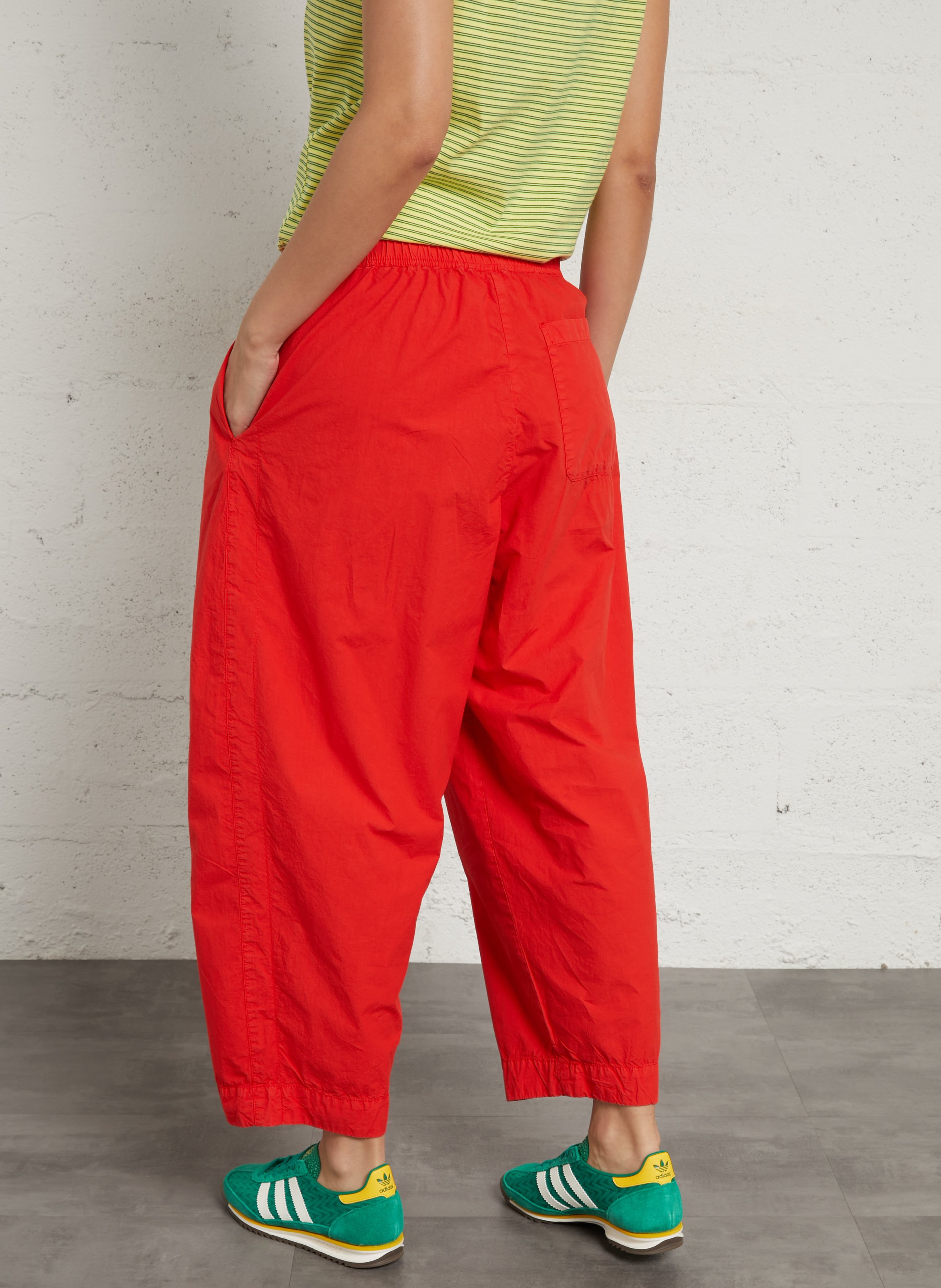 Jogging large taille haute uni bailow | Rouge AMERICAN VINTAGE Femme