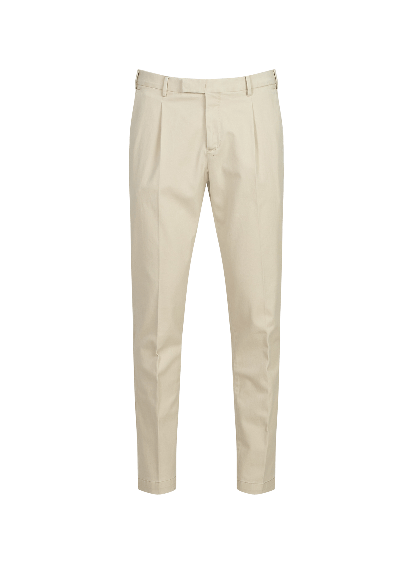 Pantalon slim à plis en coton  PT01 Beige