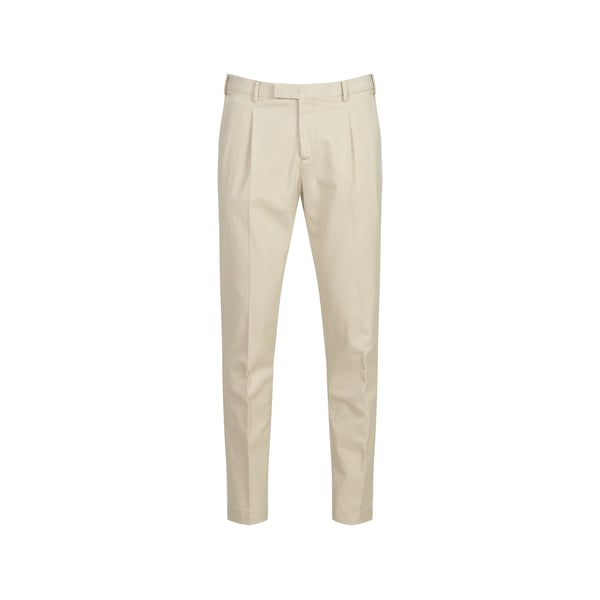 Pantalon slim à plis en coton Pantalon slim à plis en coton